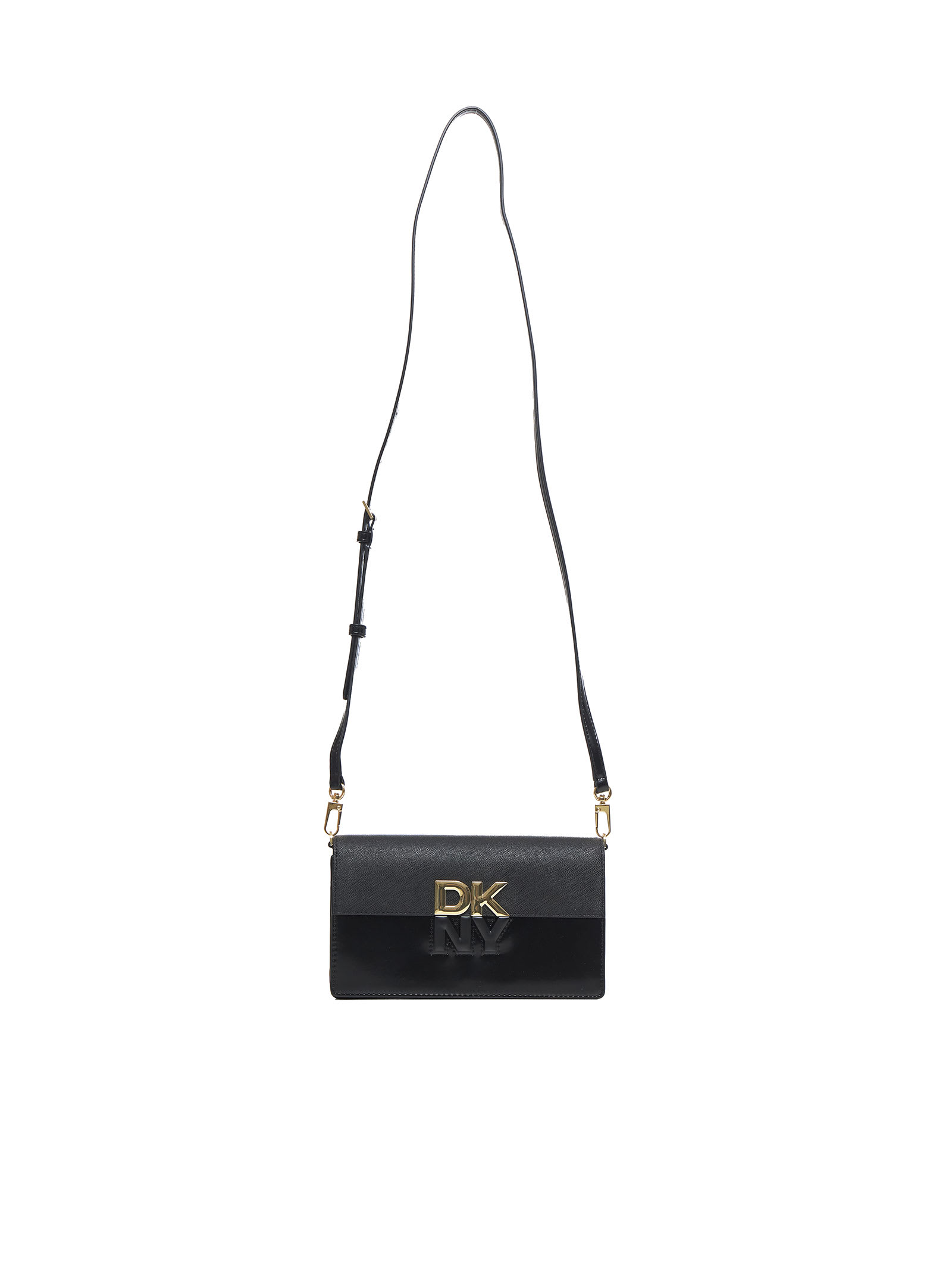 Shop Dkny Shoulder Bag In Black