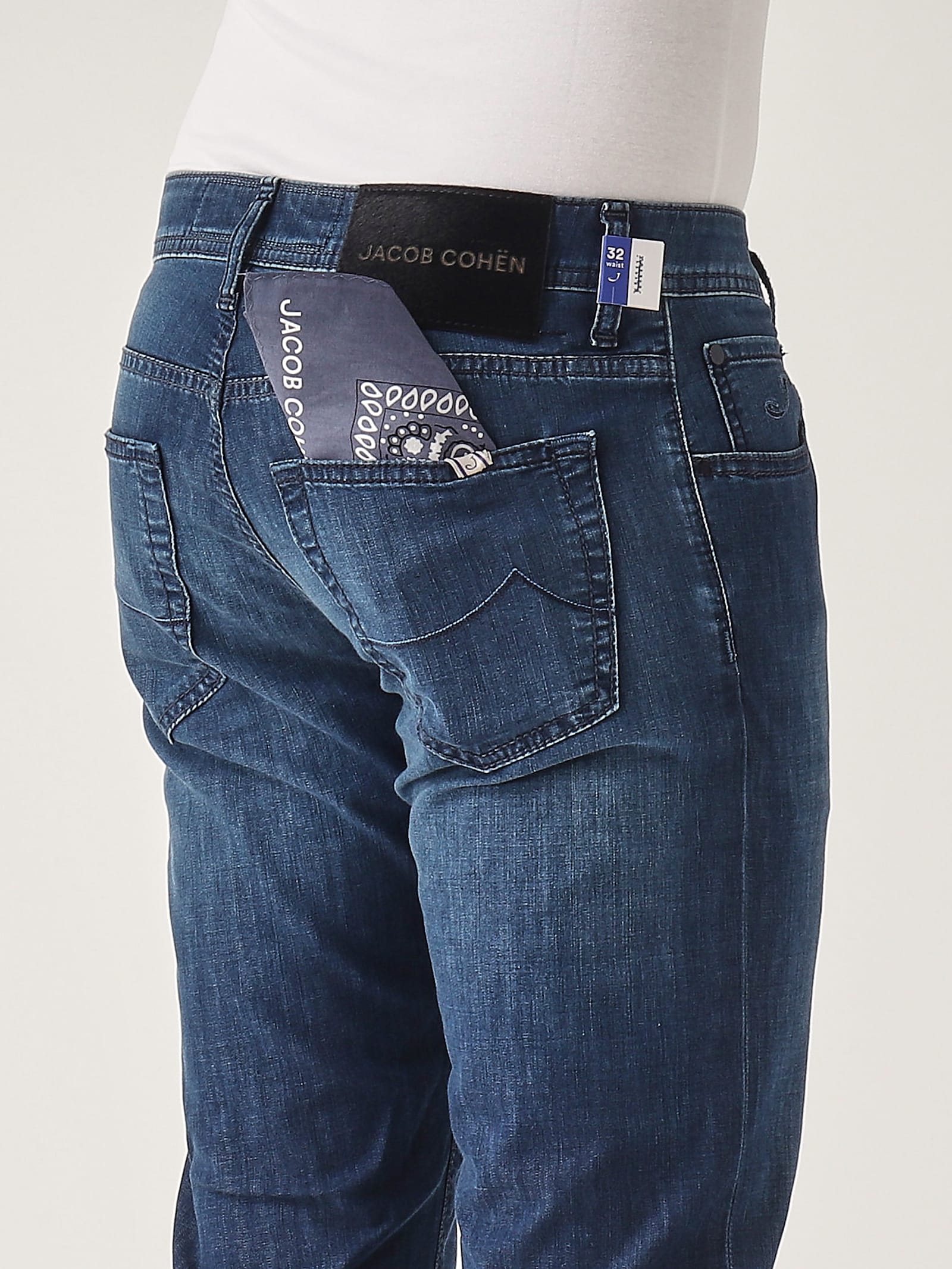 Jacob Cohen Slim Fit Trousers Five Pockets In Blue