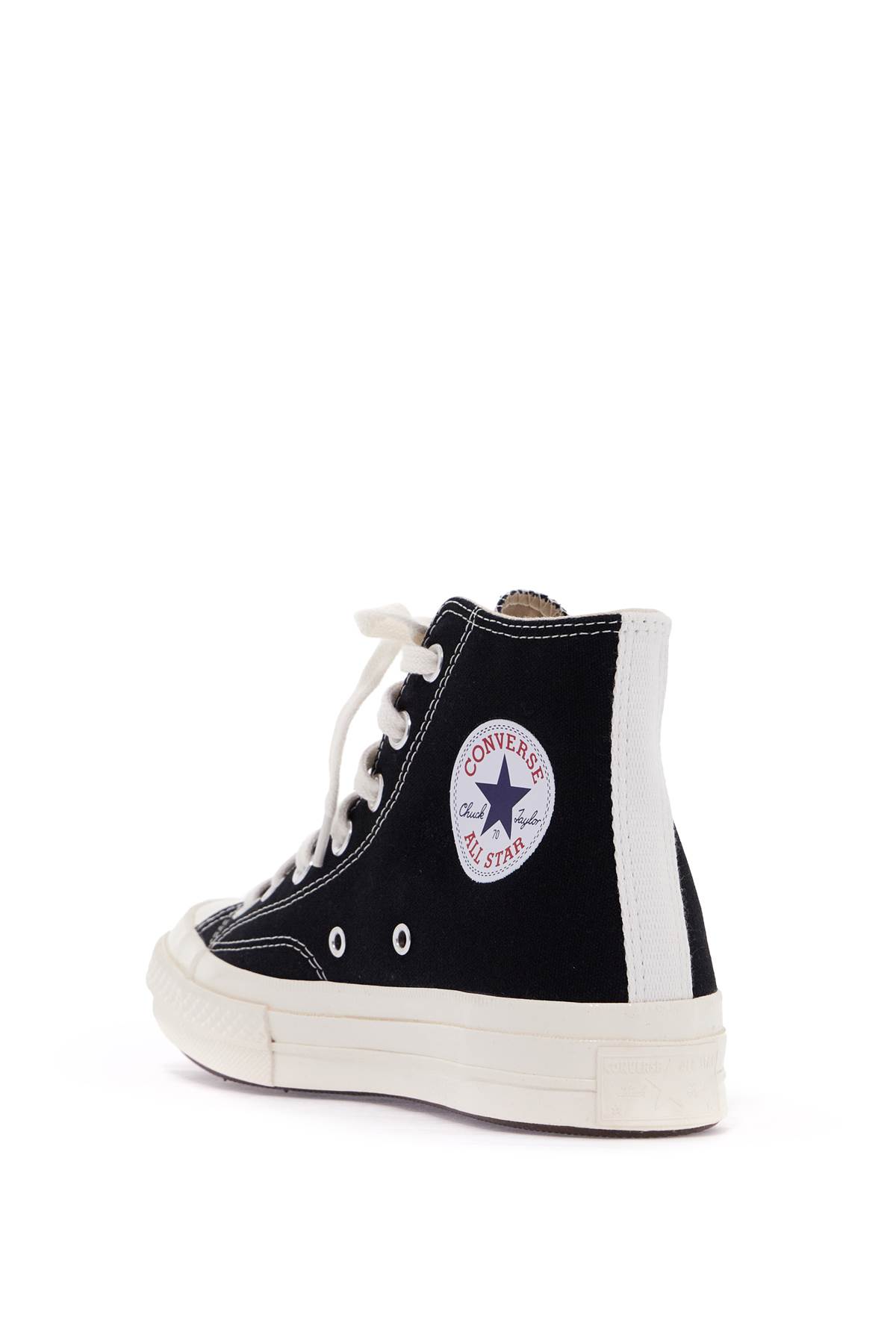 Comme Des Garçons Play X Converse Chuck 70 Multi Heart Sneakers In Black