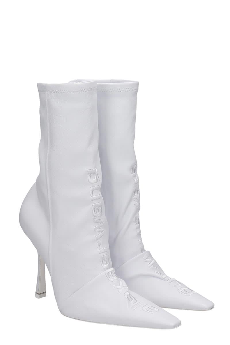 white alexander wang heels