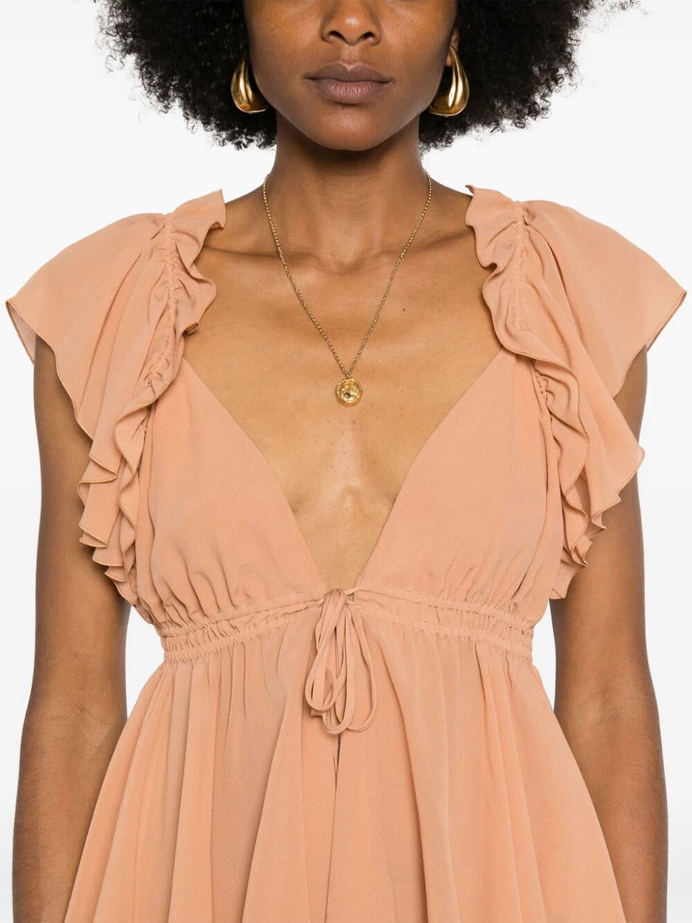 Shop Chloé Top In Seta In W Cheek