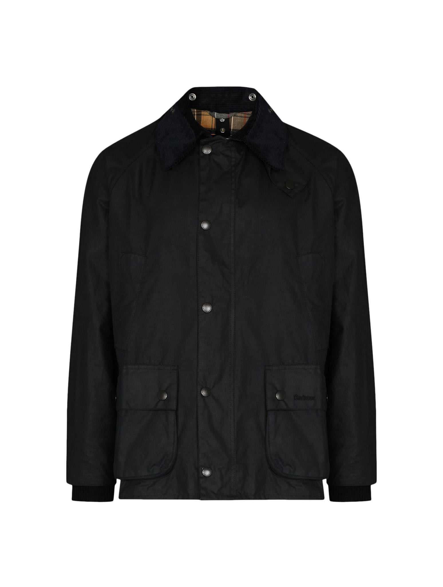 Barbour Ashby Wax Jacket Navy In Black