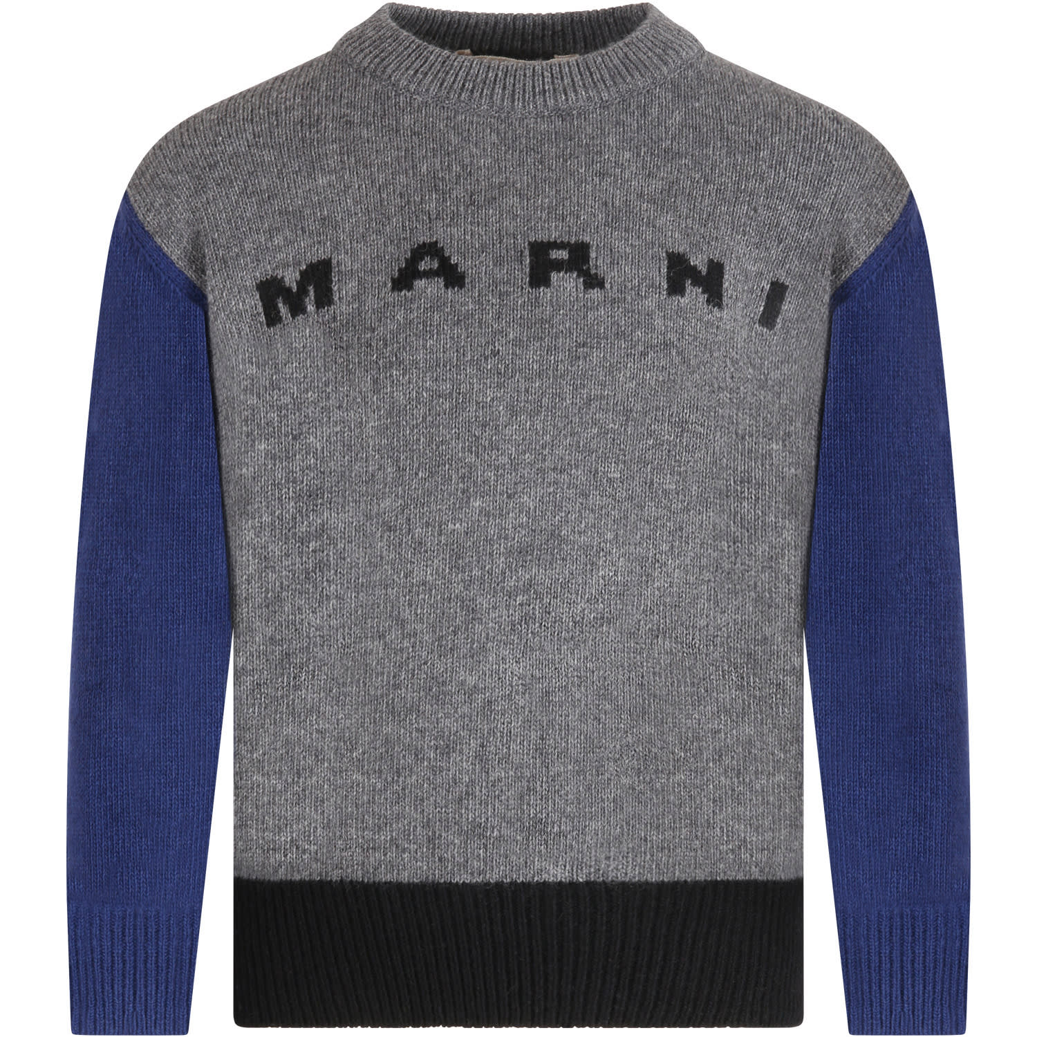 Marni Grey Sweater For Kids With Logo