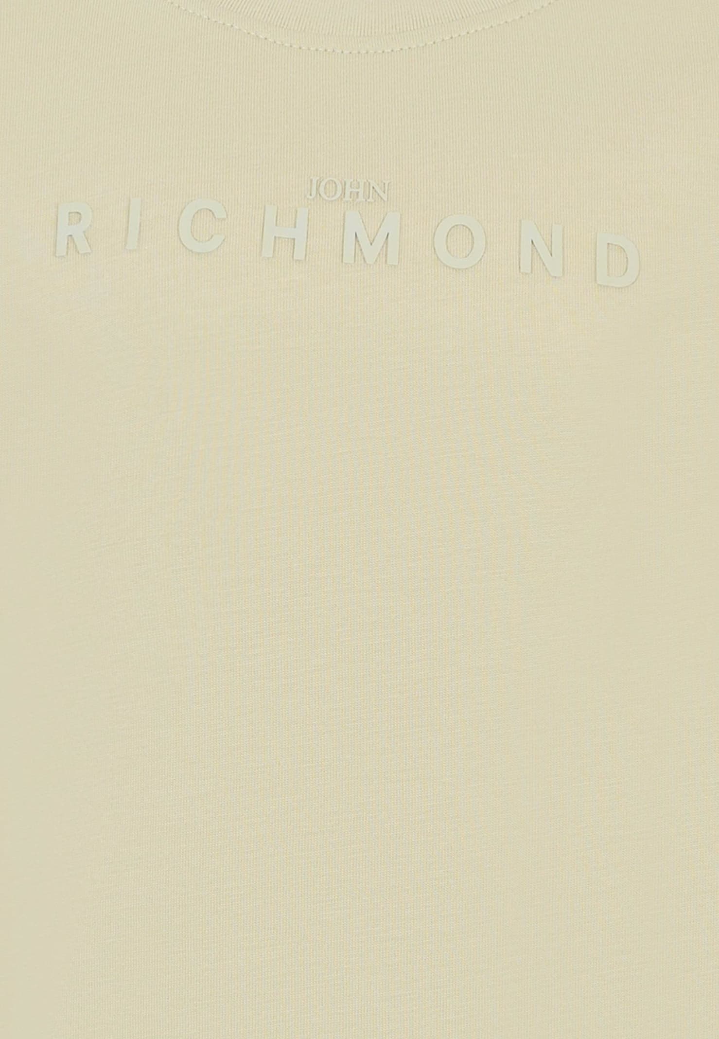 Richmond Beige T-shirt For Kids With Logo In Green