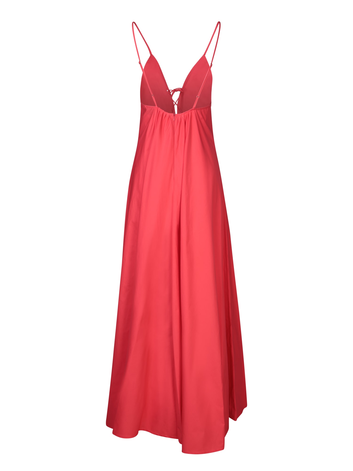 Shop Forte Forte Red Poplin Slip Dress