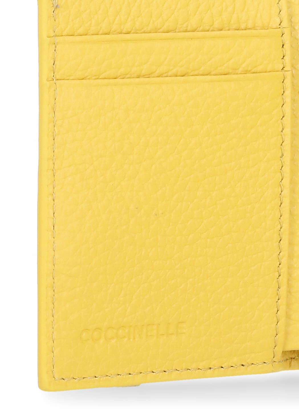 Coccinelle Metallic Soft Wallet In Yellow