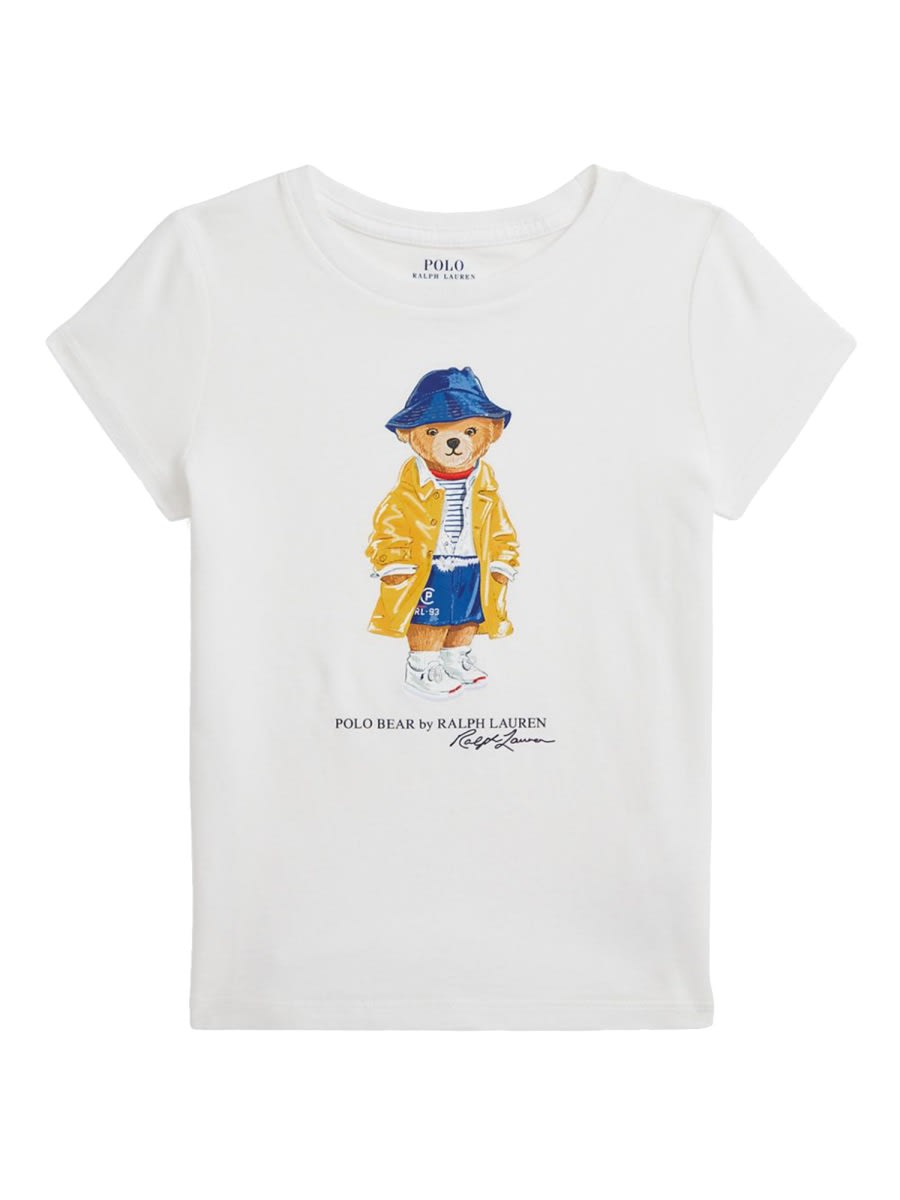 Polo Ralph Lauren Polo Bear Cotton Jersey Tee In White