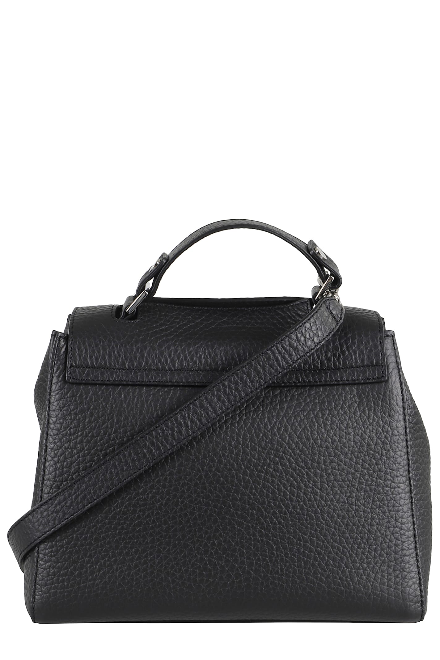 Orciani Borsa Sveva Soft Piccola A Mano In Black
