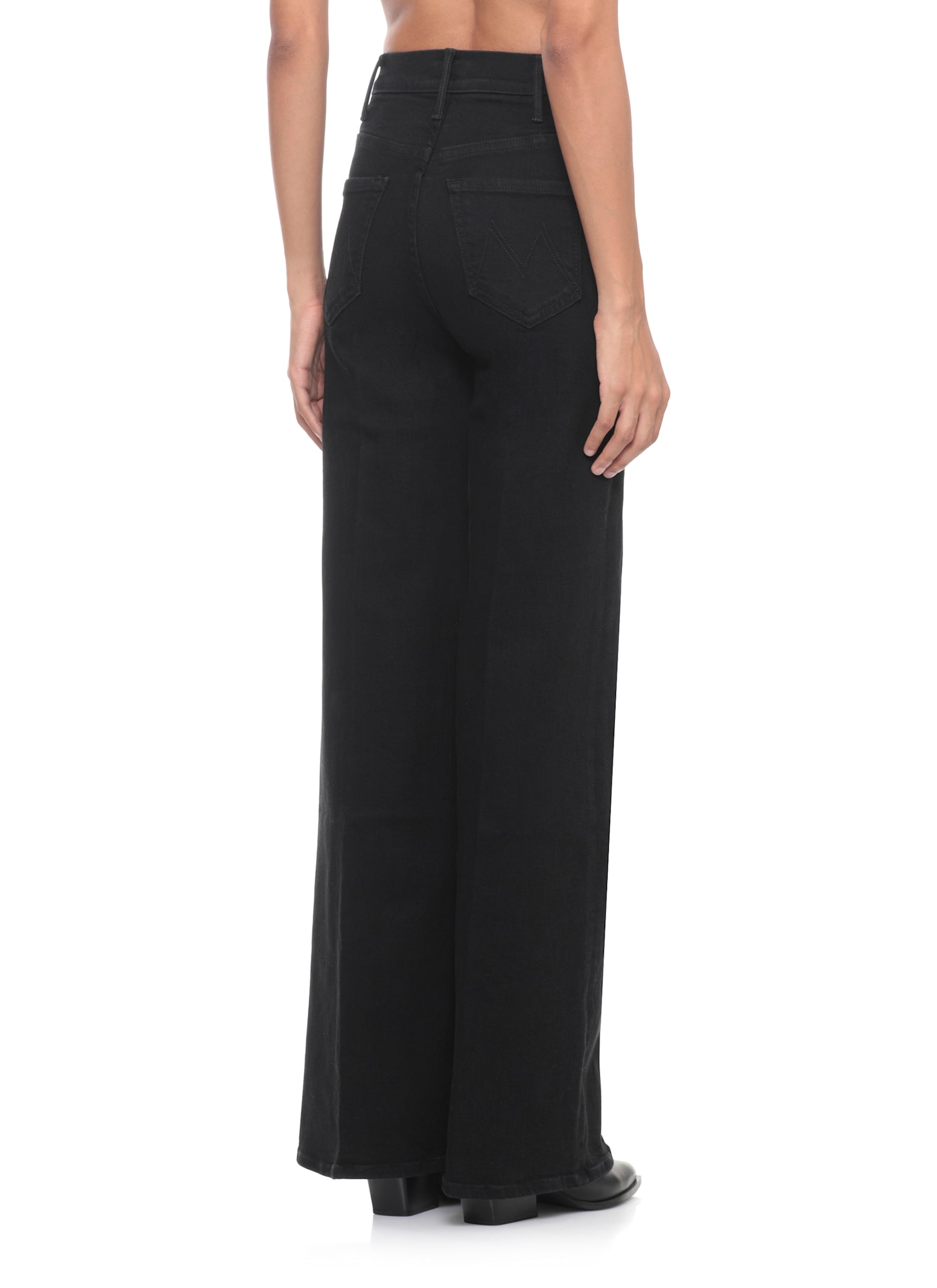 Mother The Roller Sneak Flared Jeans In Multi