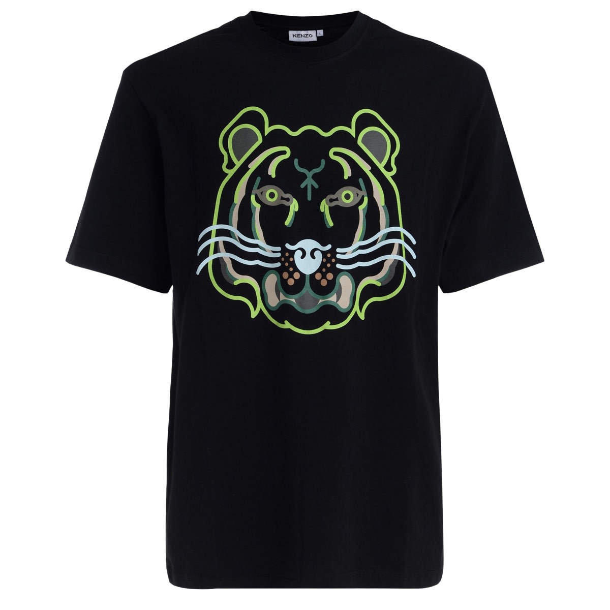 T-shirt Kenzo K-tiger Black With Tiger Print