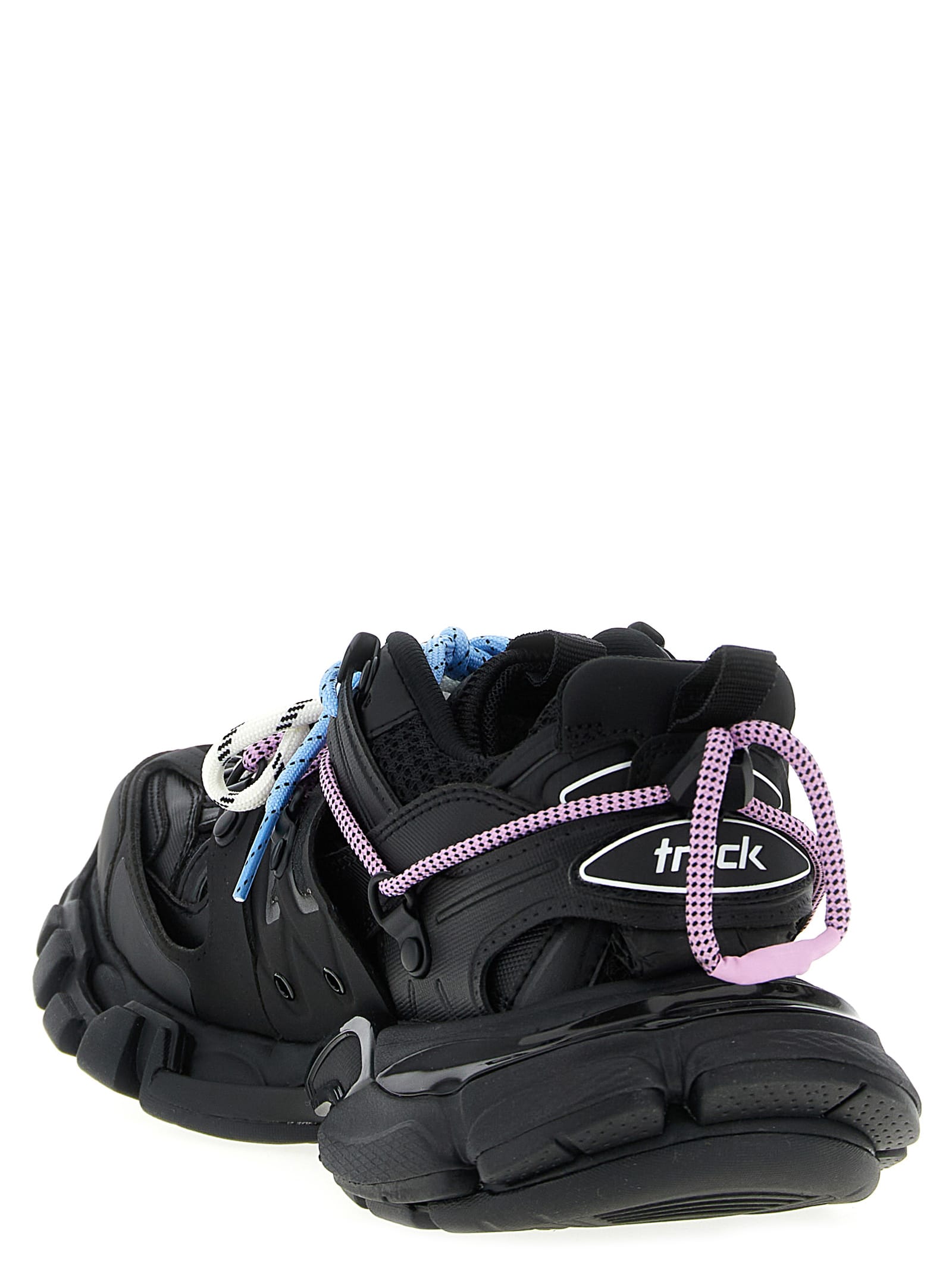 Balenciaga Track Trail Laces Sneakers In Black