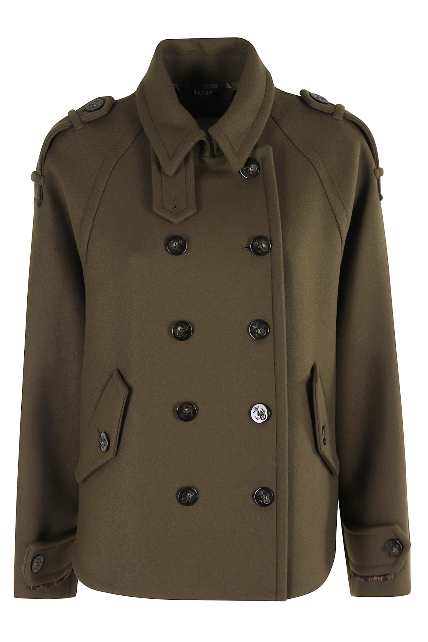 Bazar Deluxe Bazar De Luxe Double-breasted Jacket In Green