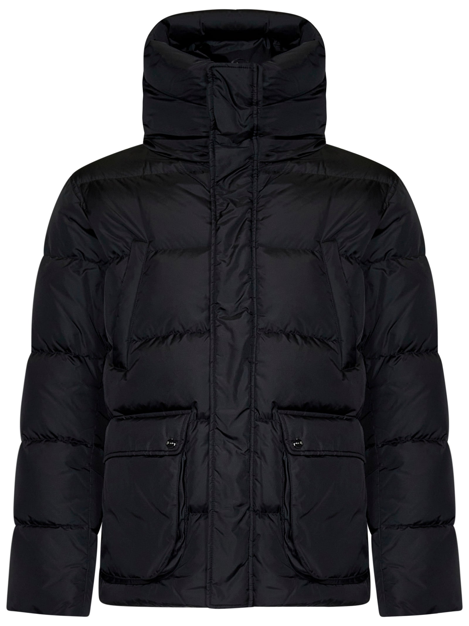 Shop Herno Down Jacket In Black