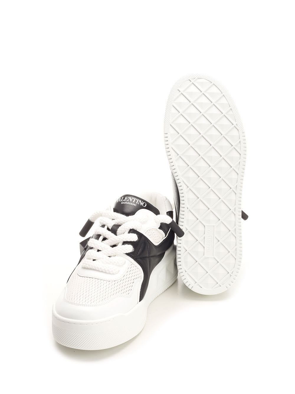 Shop Valentino One Stud Sneaker In White