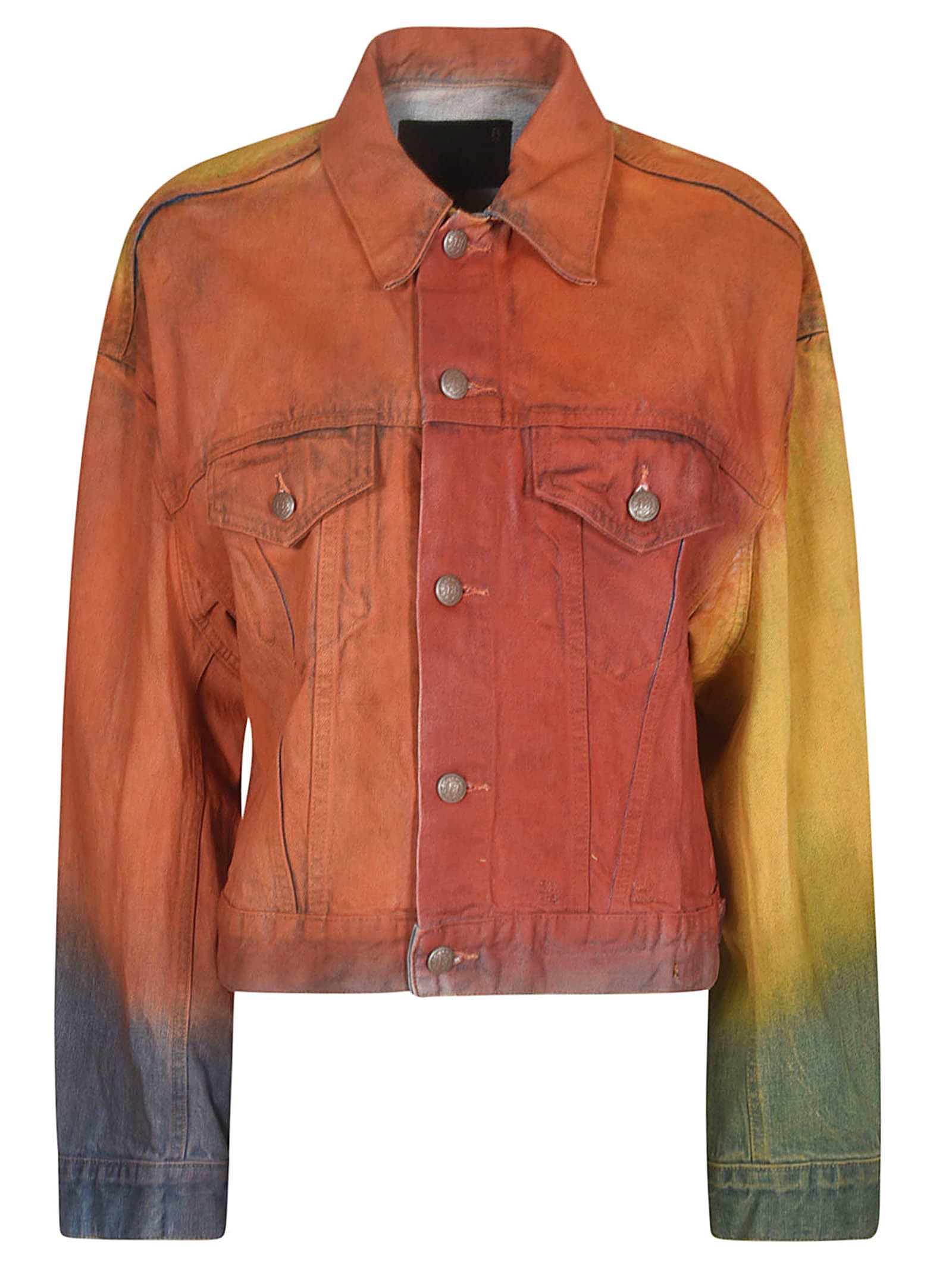 Shop R13 Eli Boxy Jacket In Multicolor
