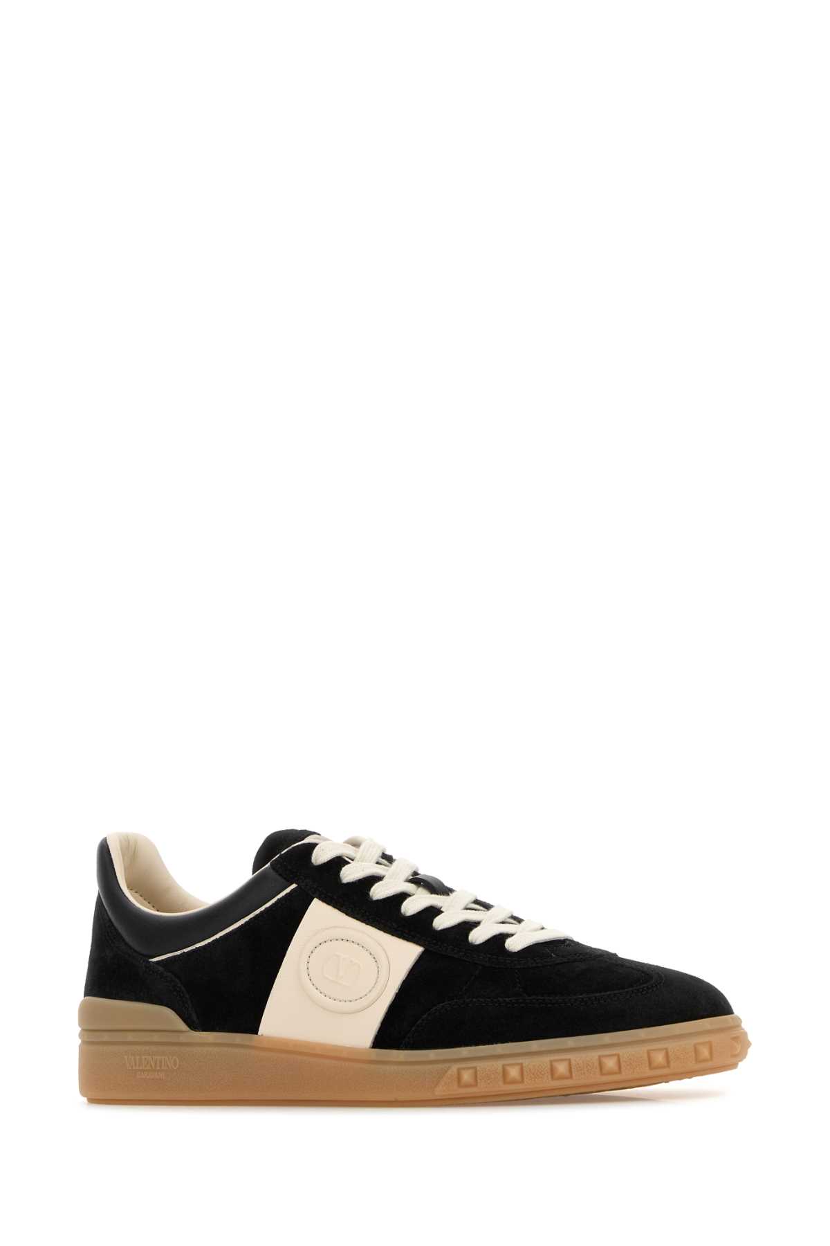 Valentino Black/ivory Upvillage Sneakers In Black