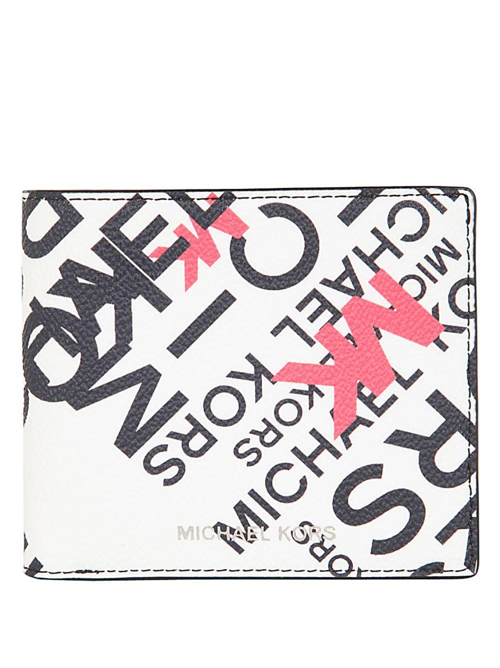 MICHAEL Michael Kors Allover Logo Printed Bi-fold Wallet