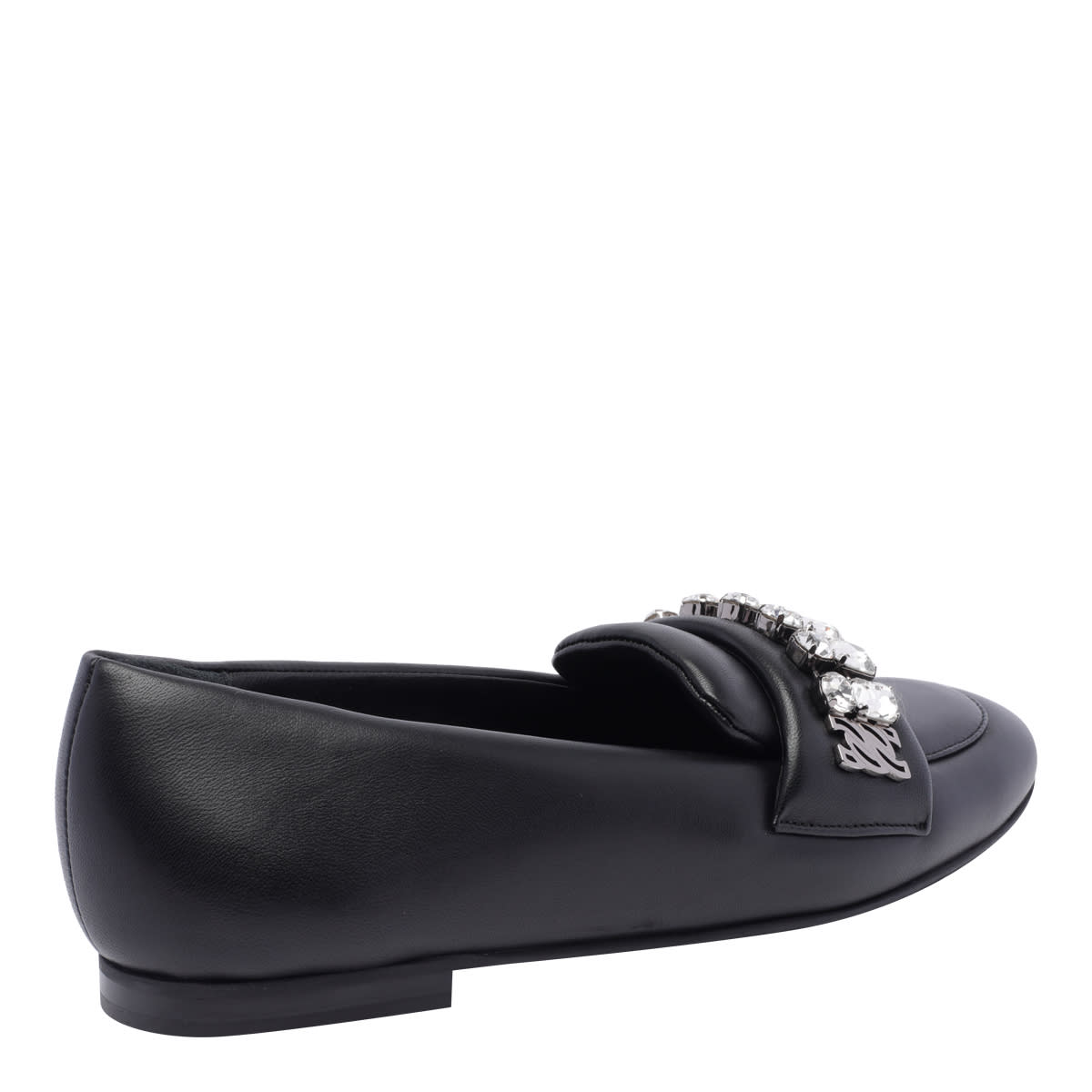 Shop Casadei Slippers In Black