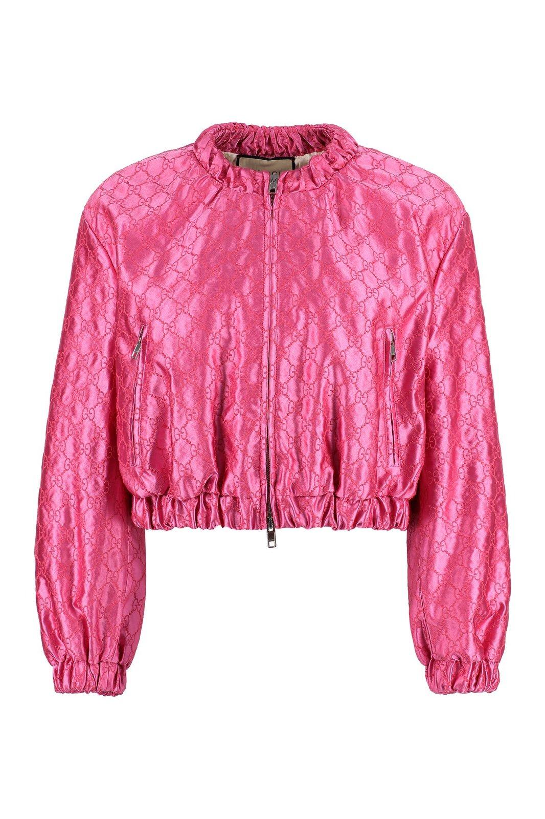 GUCCI ALL-OVER LOGO BOMBER JACKET