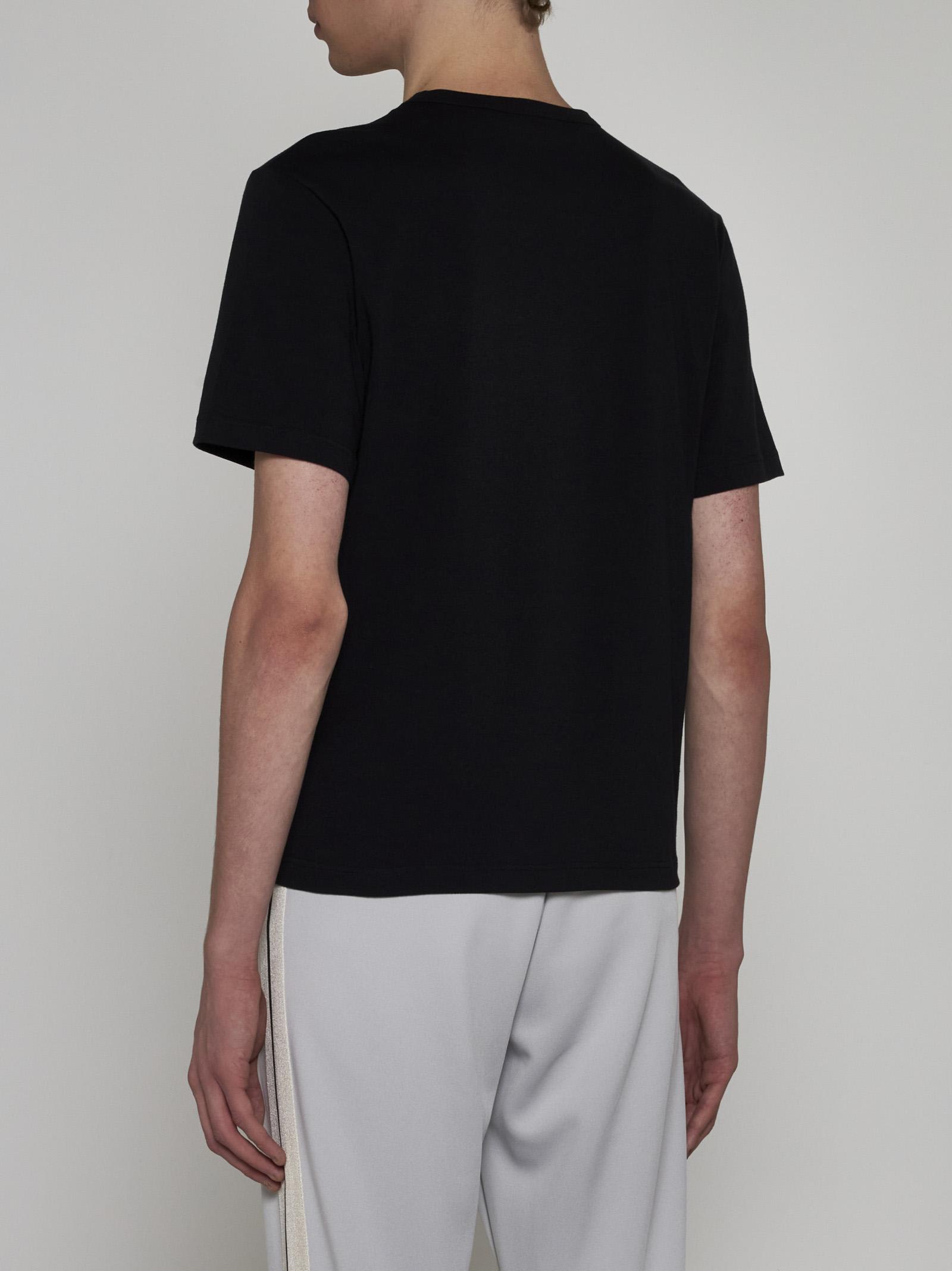 Palm Angels Cotton T-shirt Tripack In Black Black