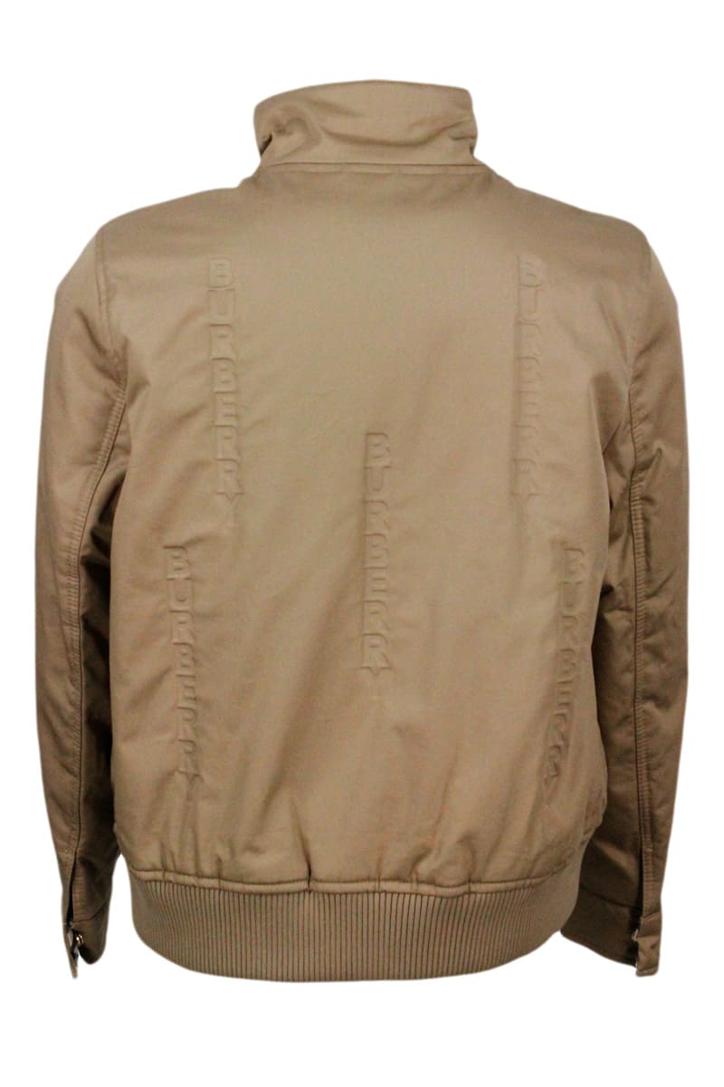 Burberry reversible logo bomber jacket