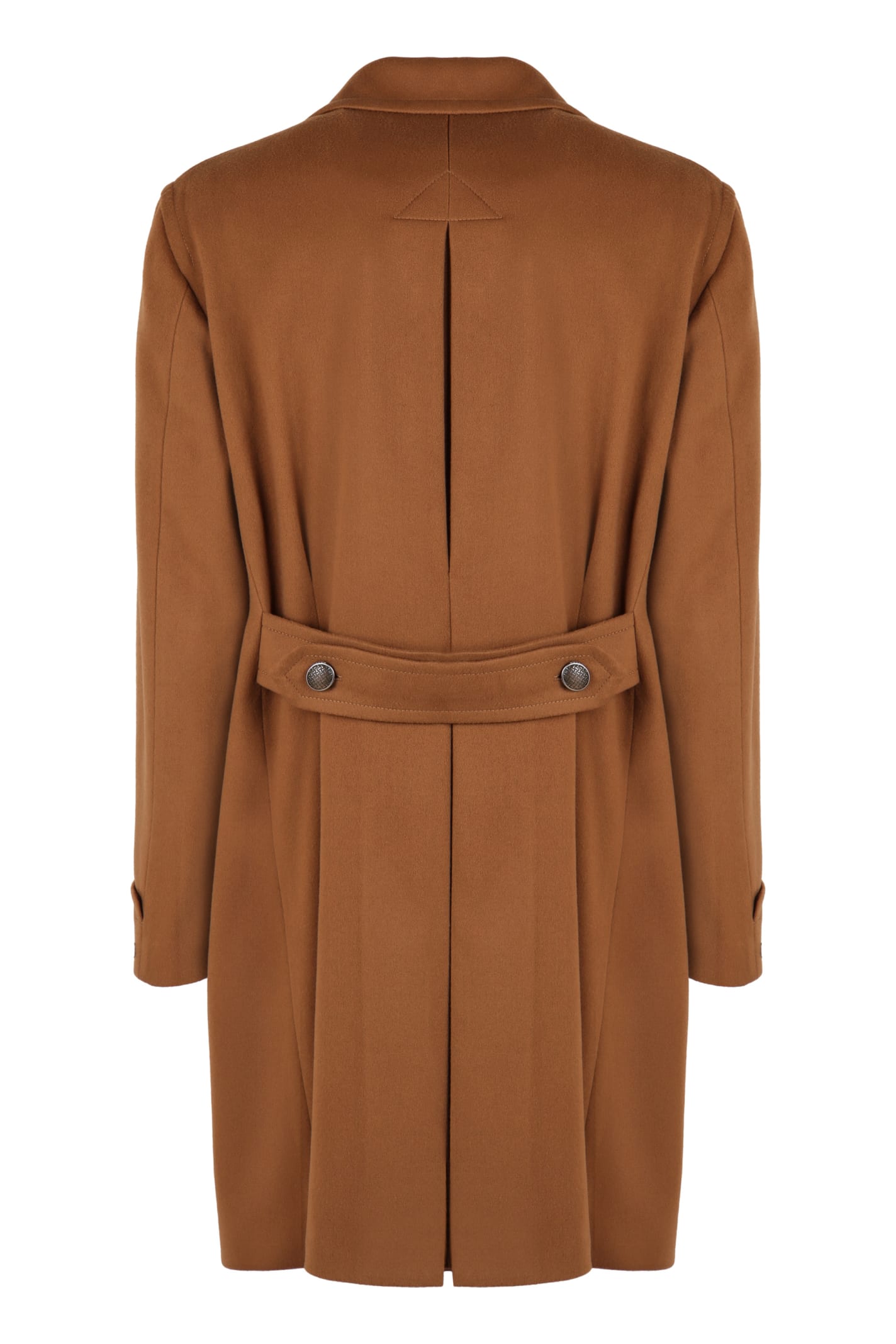 Shop Tagliatore Carlo Double-breasted Wool And Cashmere Coat In Camel