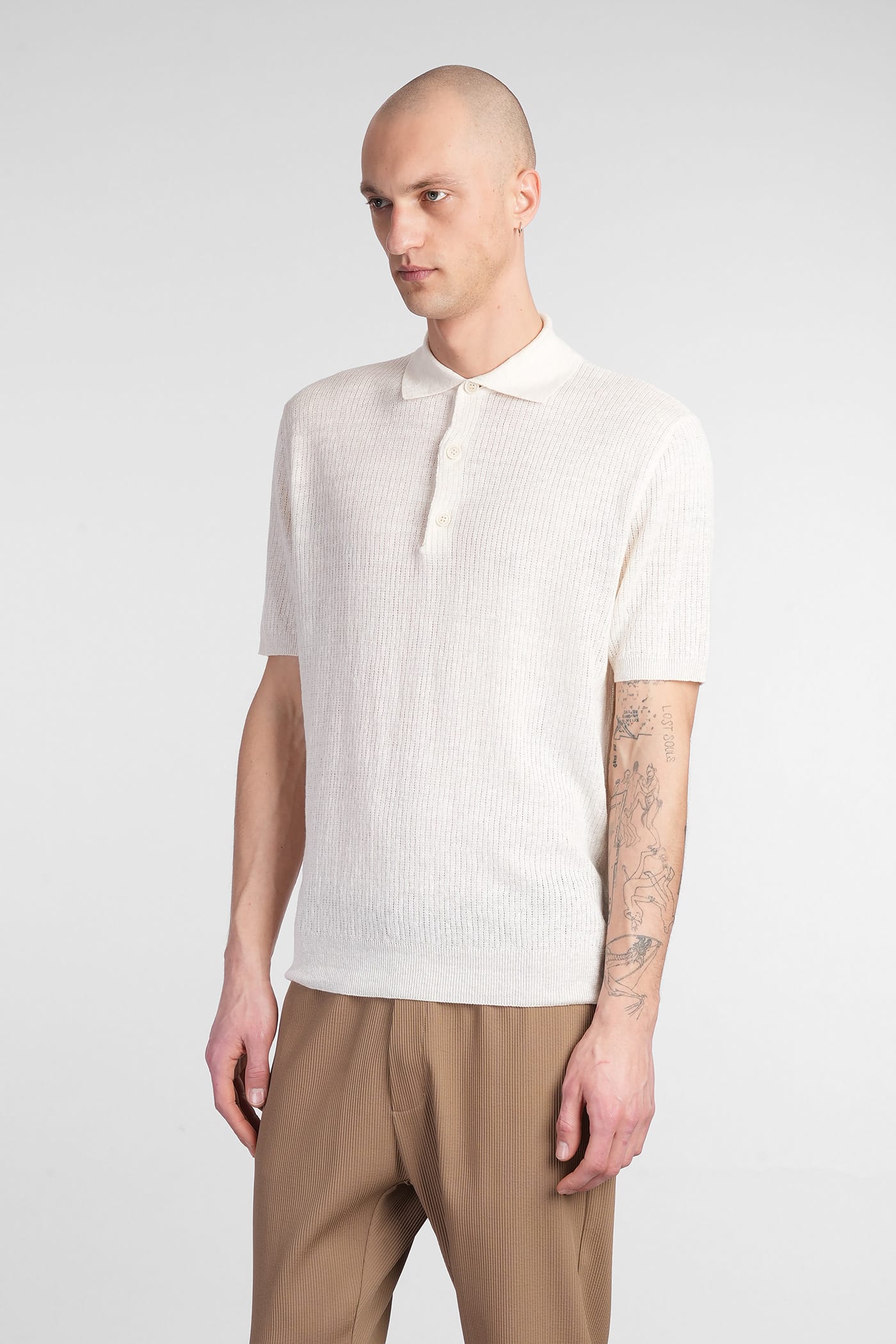 BARENA VENEZIA MARCO POLO IN BEIGE LINEN 