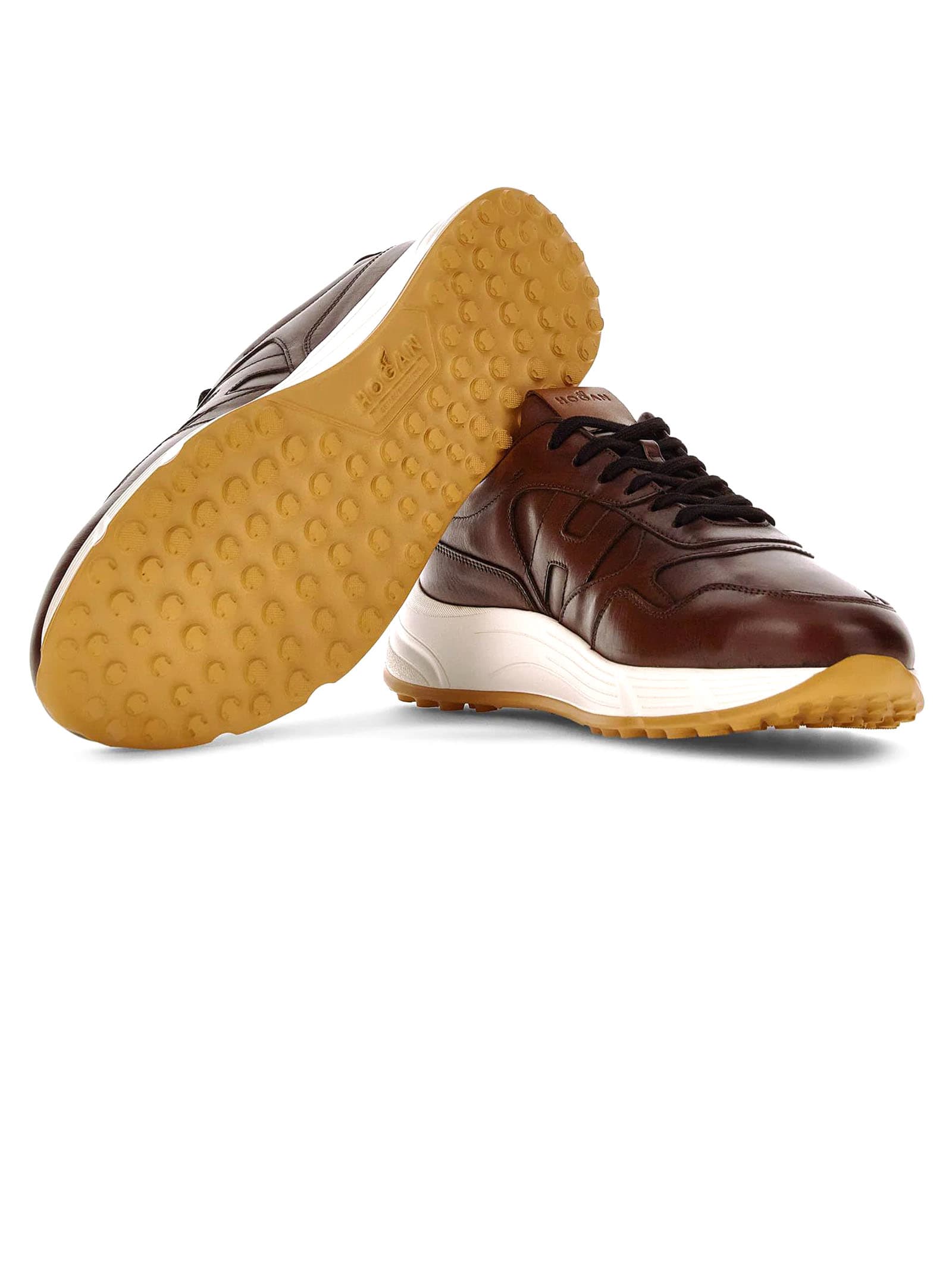 Shop Hogan Sneakers Brown