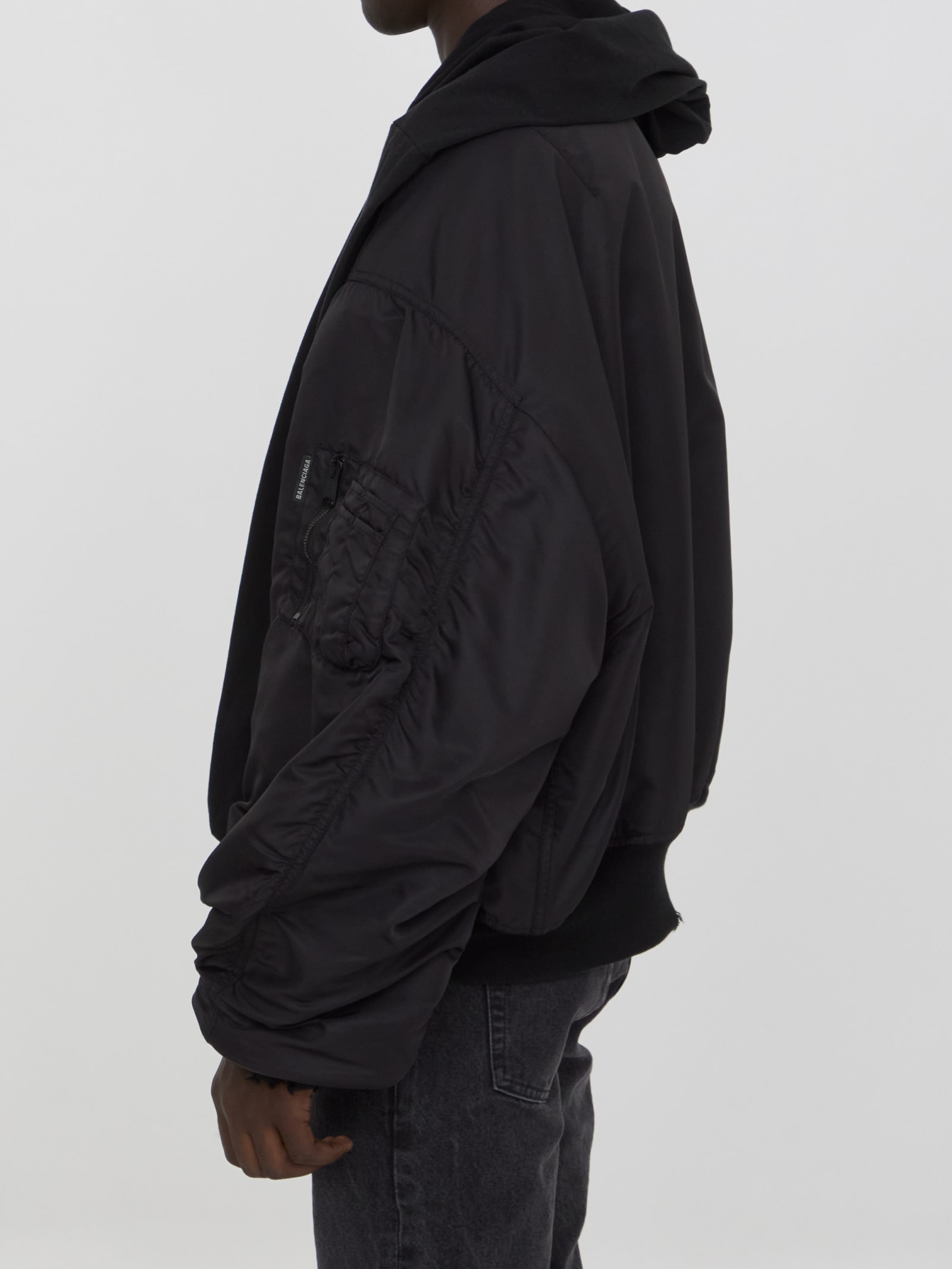 Shop Balenciaga Incognito Jacket In Black