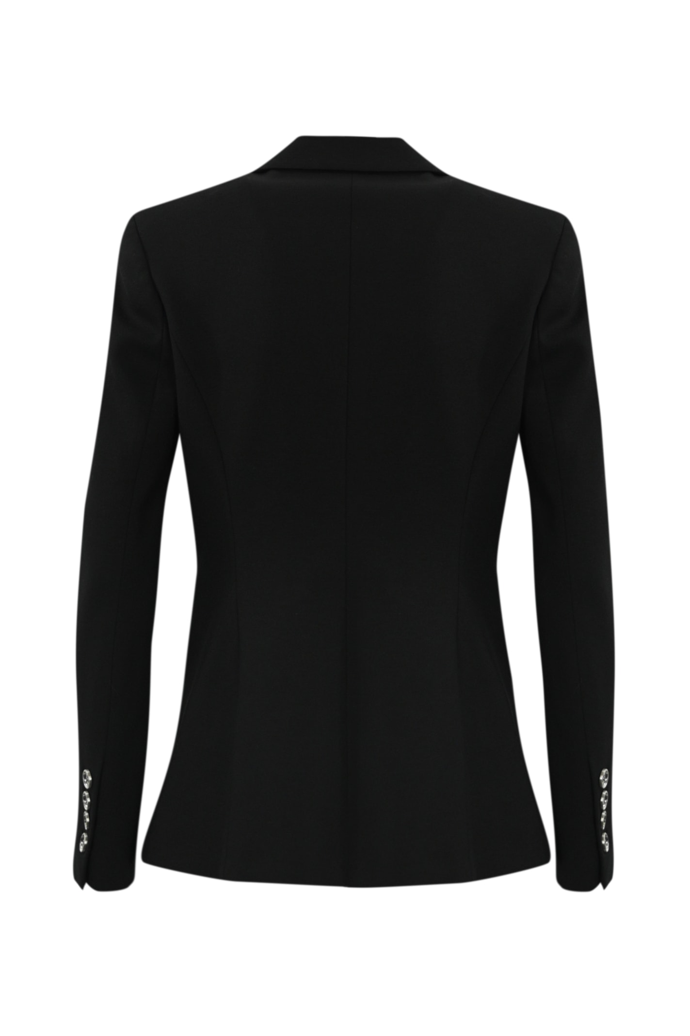 Shop Pinko Signum Blazer In Viscose In Nero Limousine