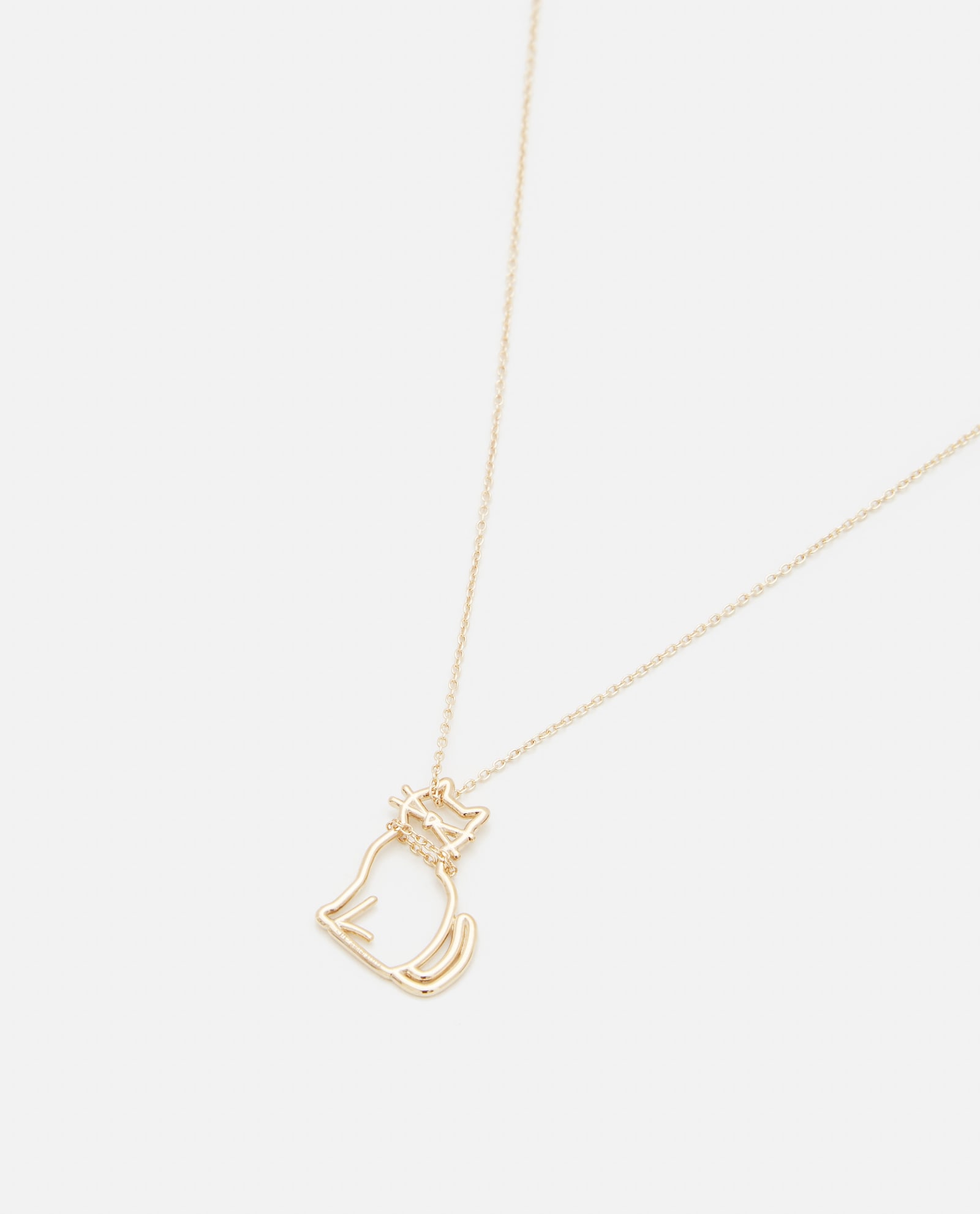 Aliita Miau Gold Pendant Necklace In Gold