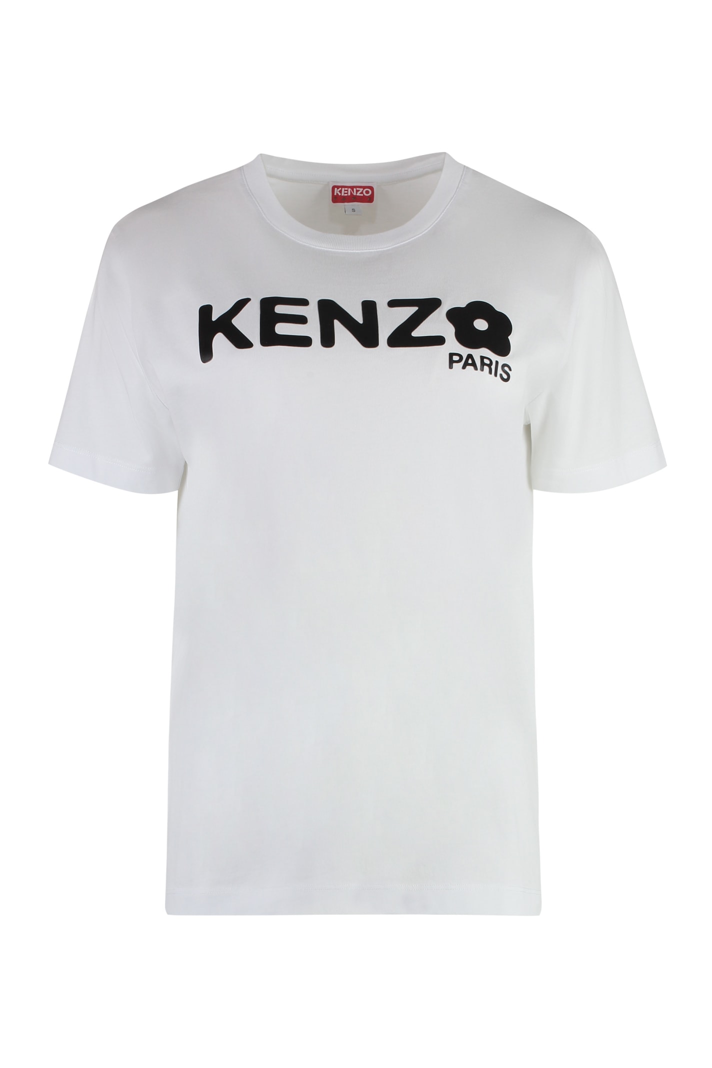 Kenzo Loose T-shirt Organic Cotton Crew Neck In White