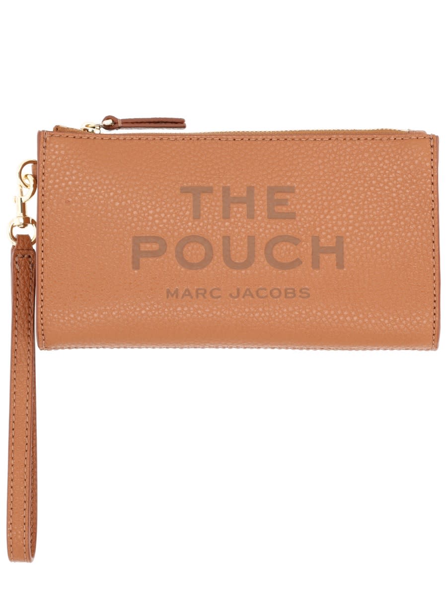 Marc Jacobs Leather Pouch In Sand