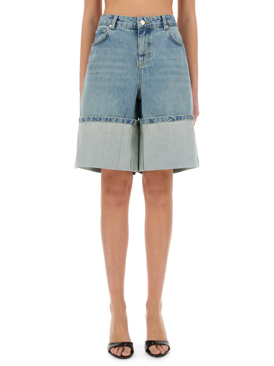 Denim Bermuda Shorts