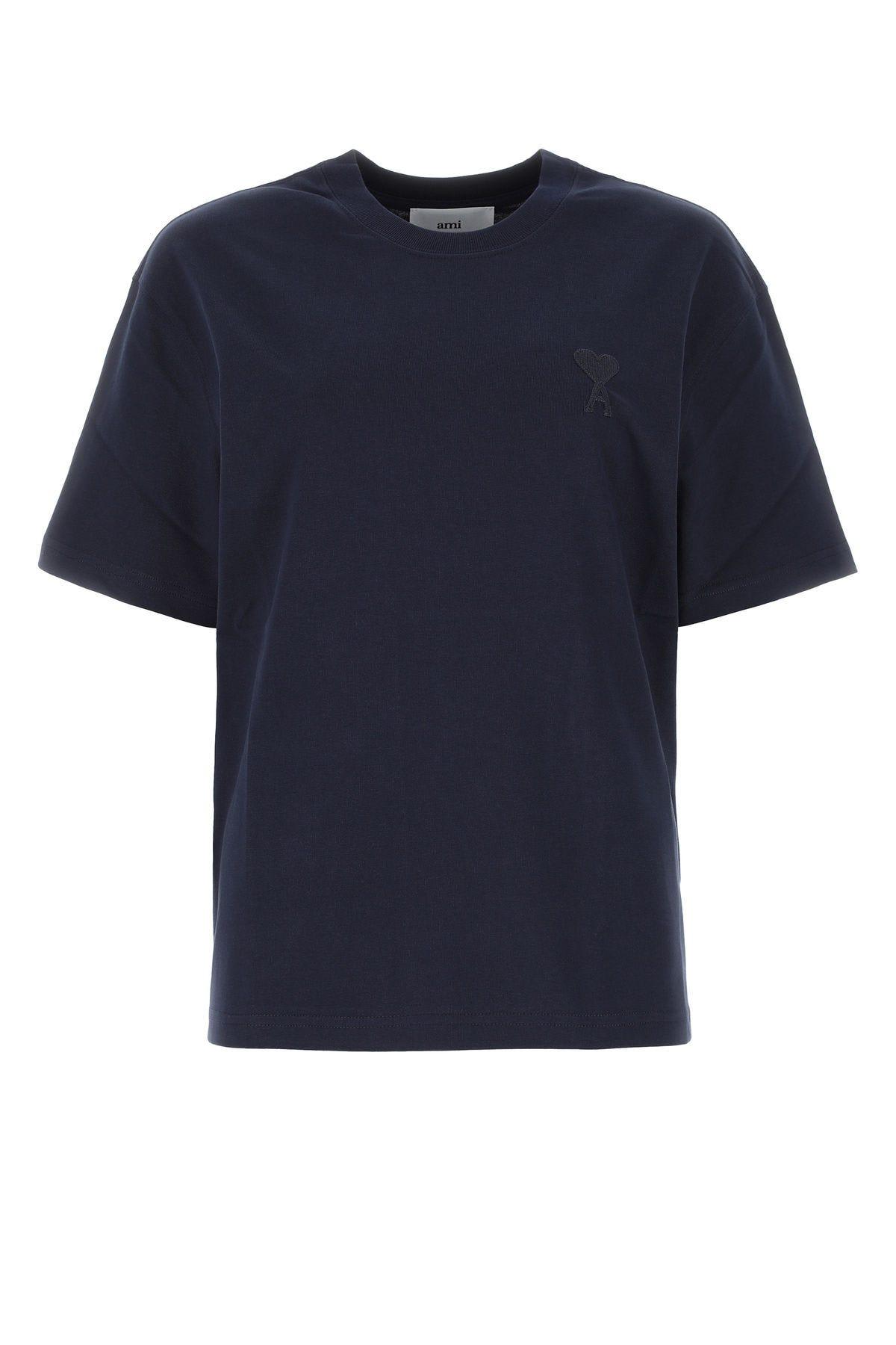 Navy Blue Cotton Oversize T-shirt