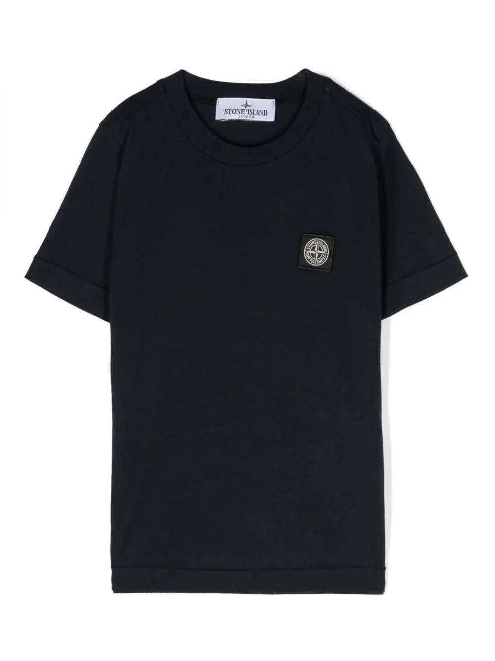 Stone Island T-shirt Con Logo In Blue