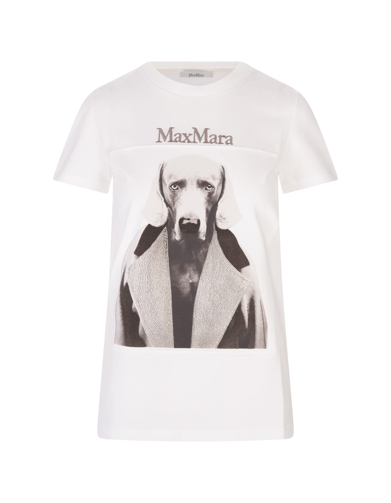 Max Mara Woman White Mmdog T-shirt