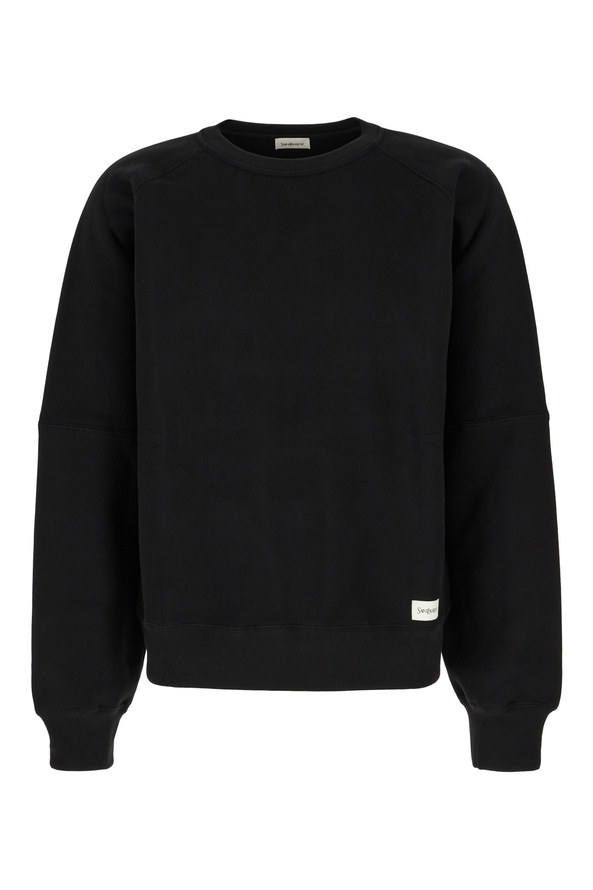 Saint Laurent Black Cotton Sweatshirt