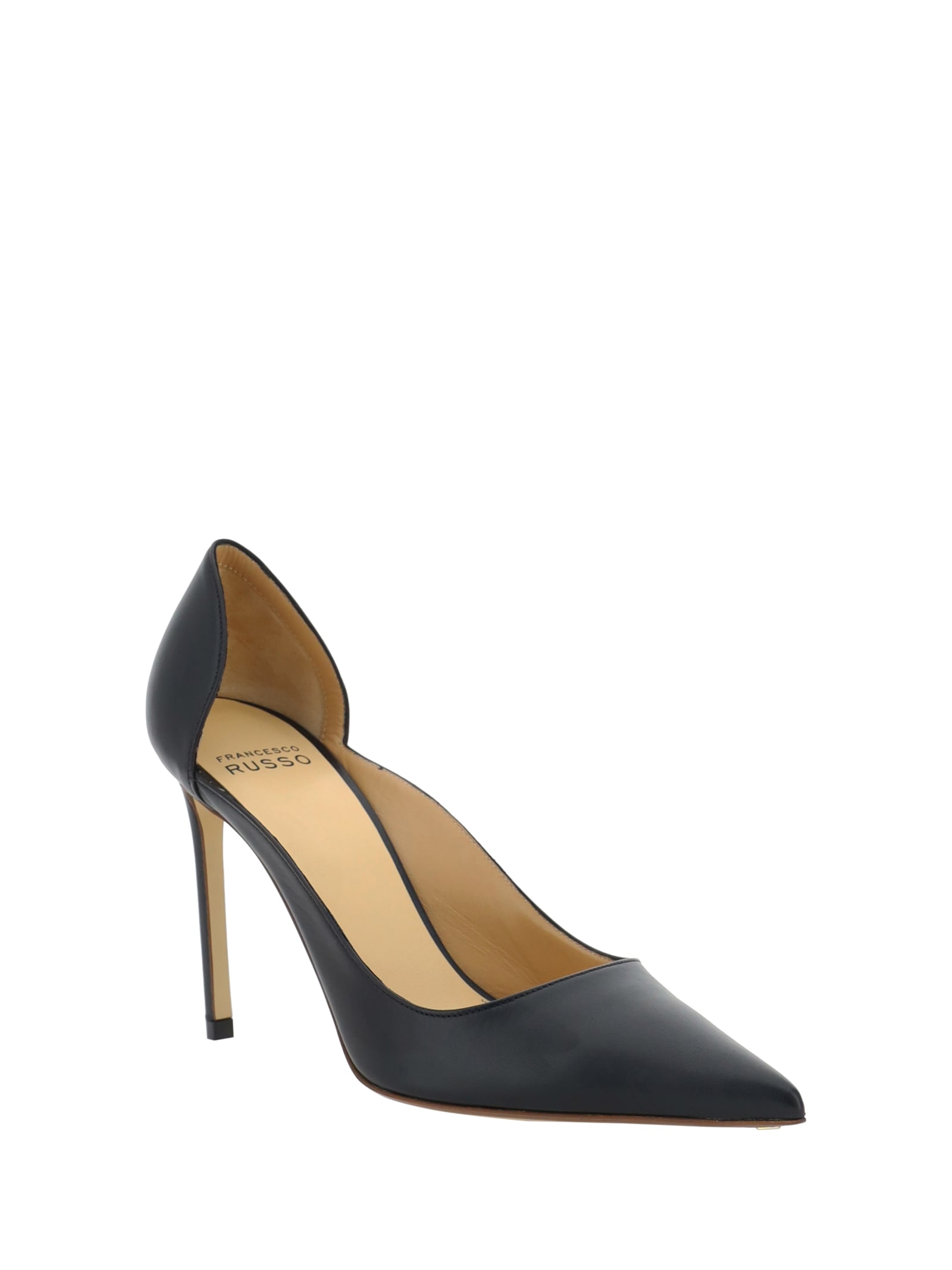 Shop Francesco Russo Pumps In Black