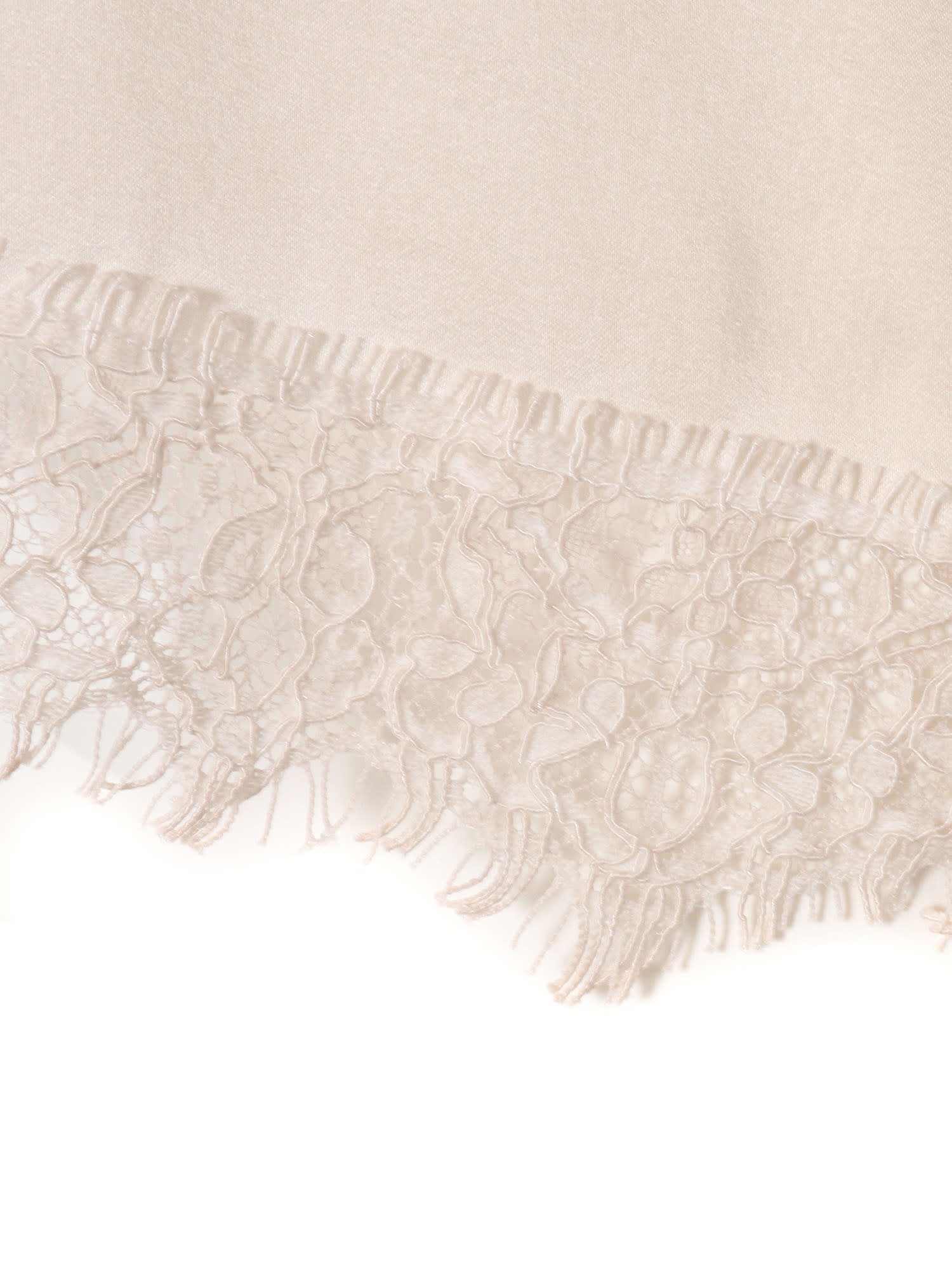 Kangra Cashmere Lace Tank Top In Neutral