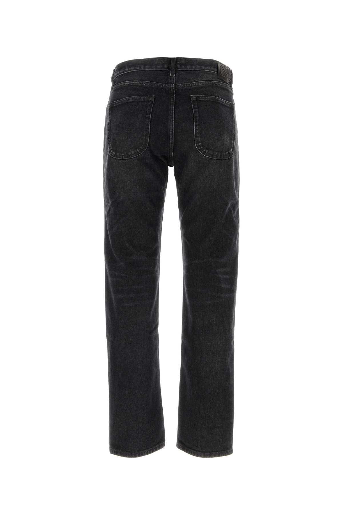 Off-white Black Denim Jeans In Vintagegr