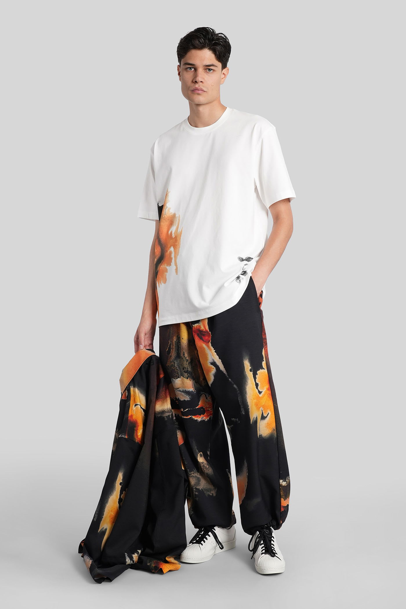 Y-3 Adidas Short Sleeve T-shirt In White