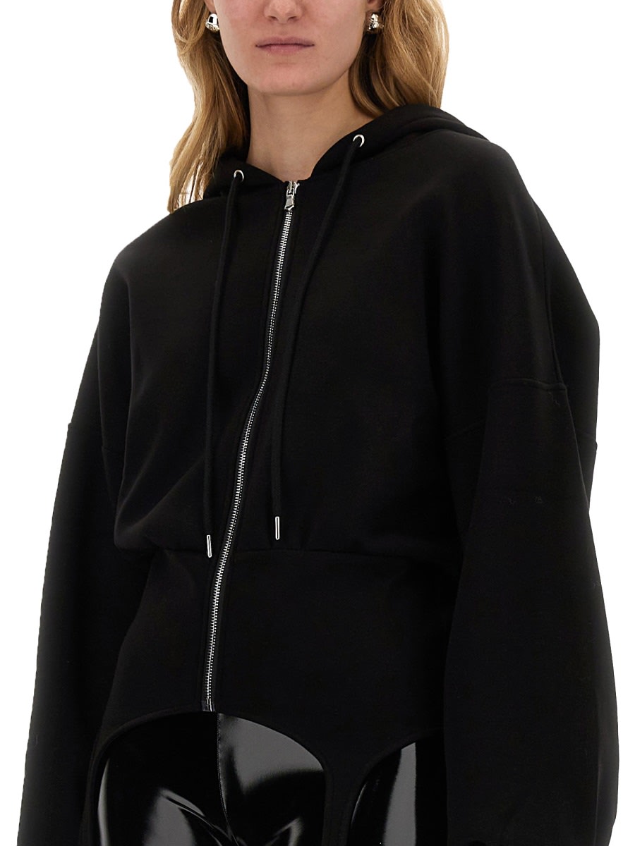 Fiorucci Sweatshirt With Suspenders In Black
