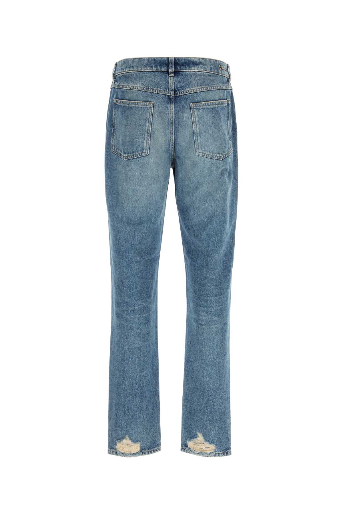 Shop Givenchy Denim Jeans In Oceanblue