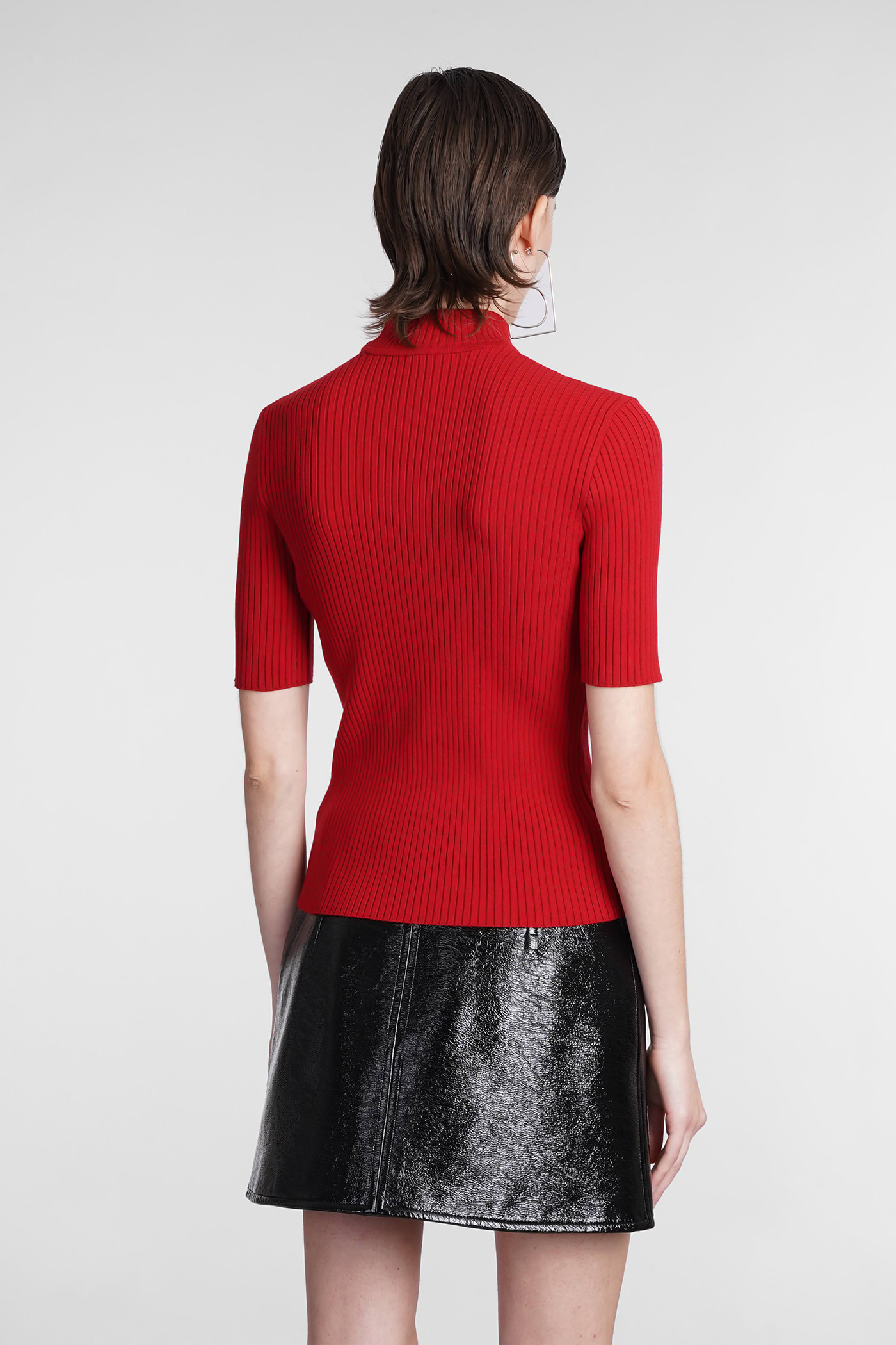 Courrèges Knitwear In Red Viscose In Red