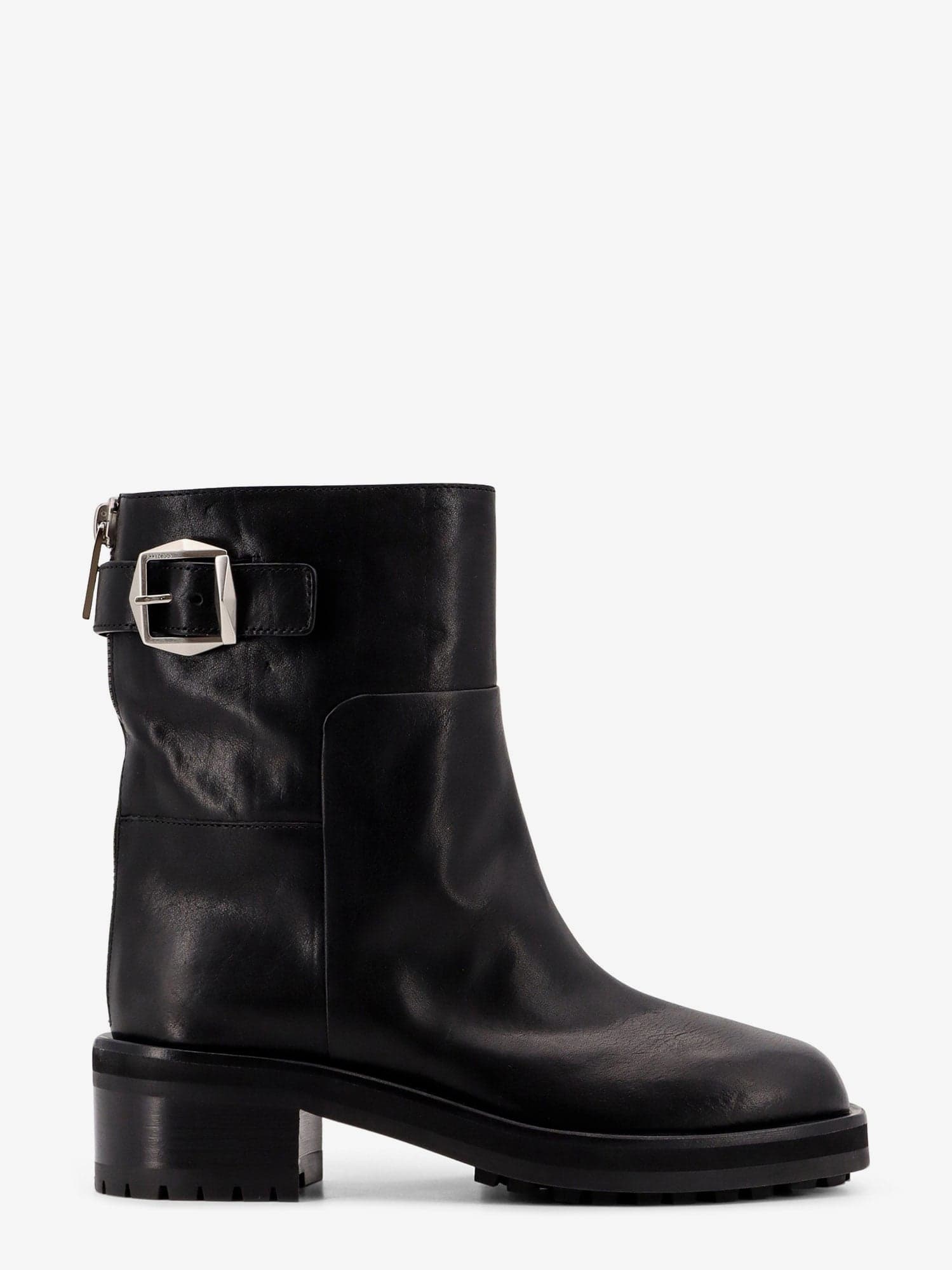 Jimmy Choo Women Brooklyn Ab 50 Leather Boots With Adjustable Strap