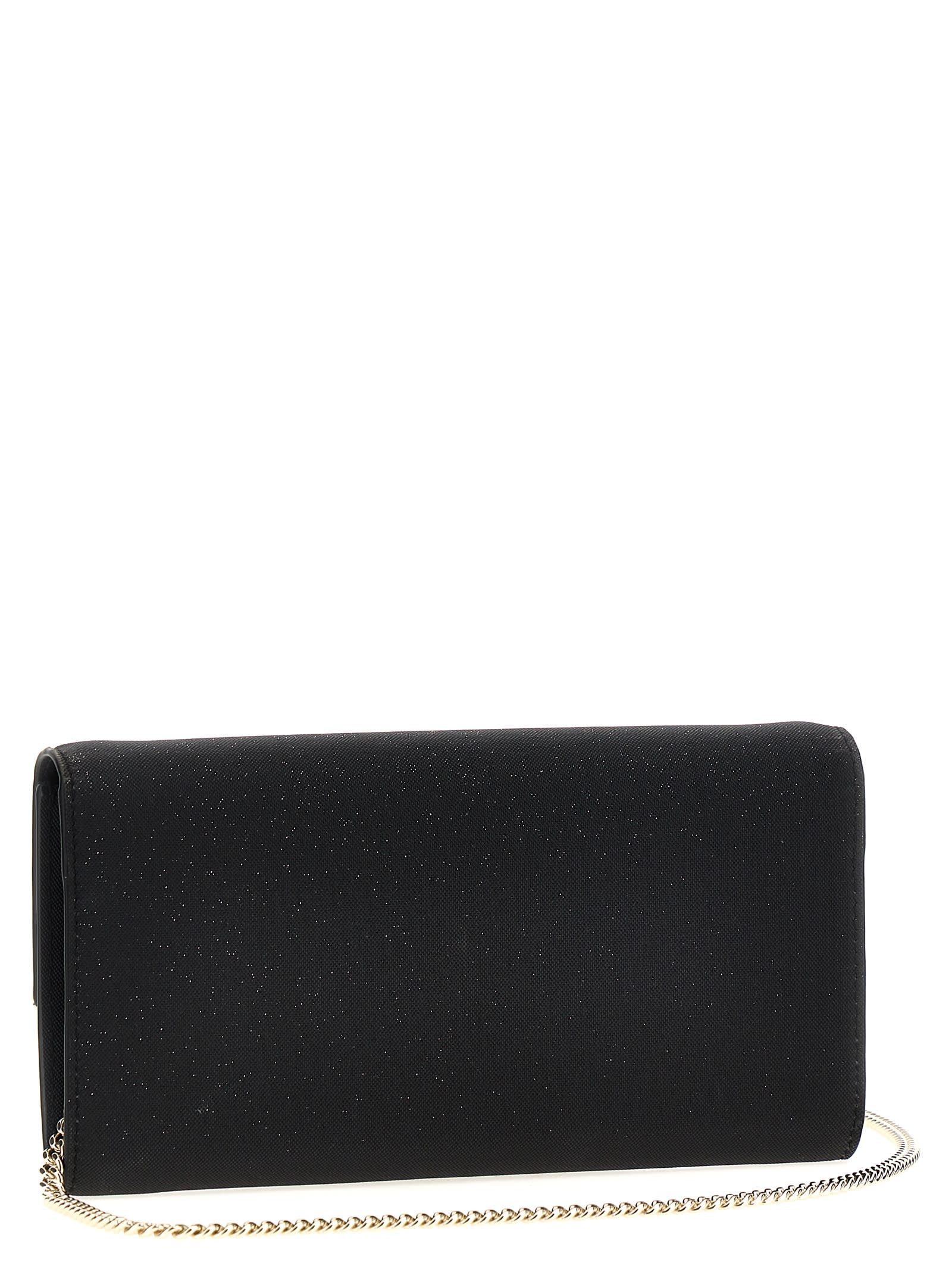 Shop Jimmy Choo Emmie Clutch In Black