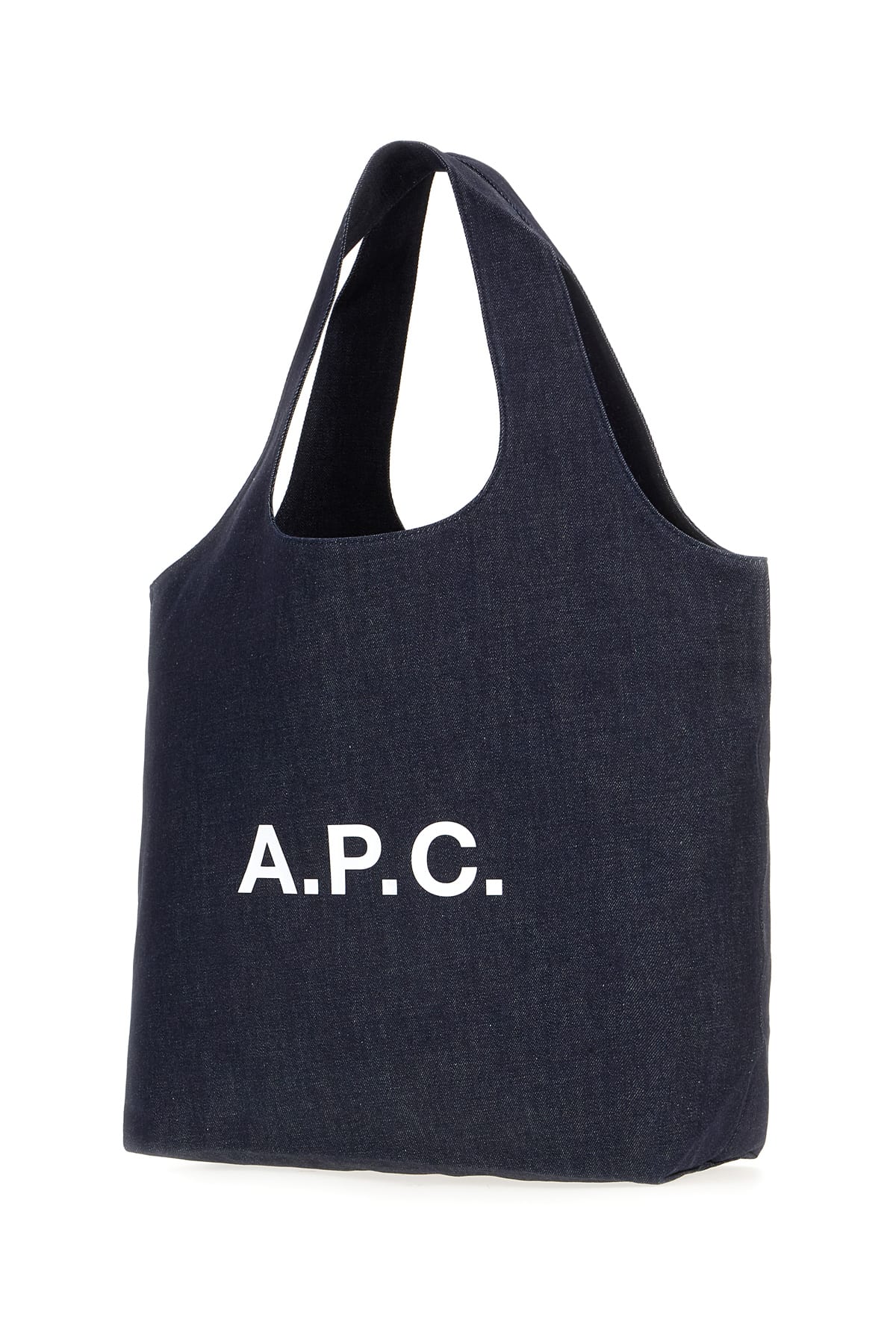 Apc Denim Shopping Bag In Purple