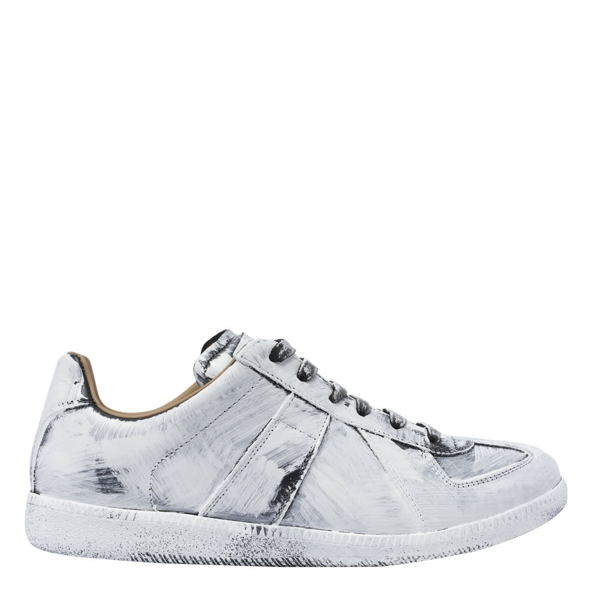 Shop Maison Margiela Bianchetto Replica Sneakers In White