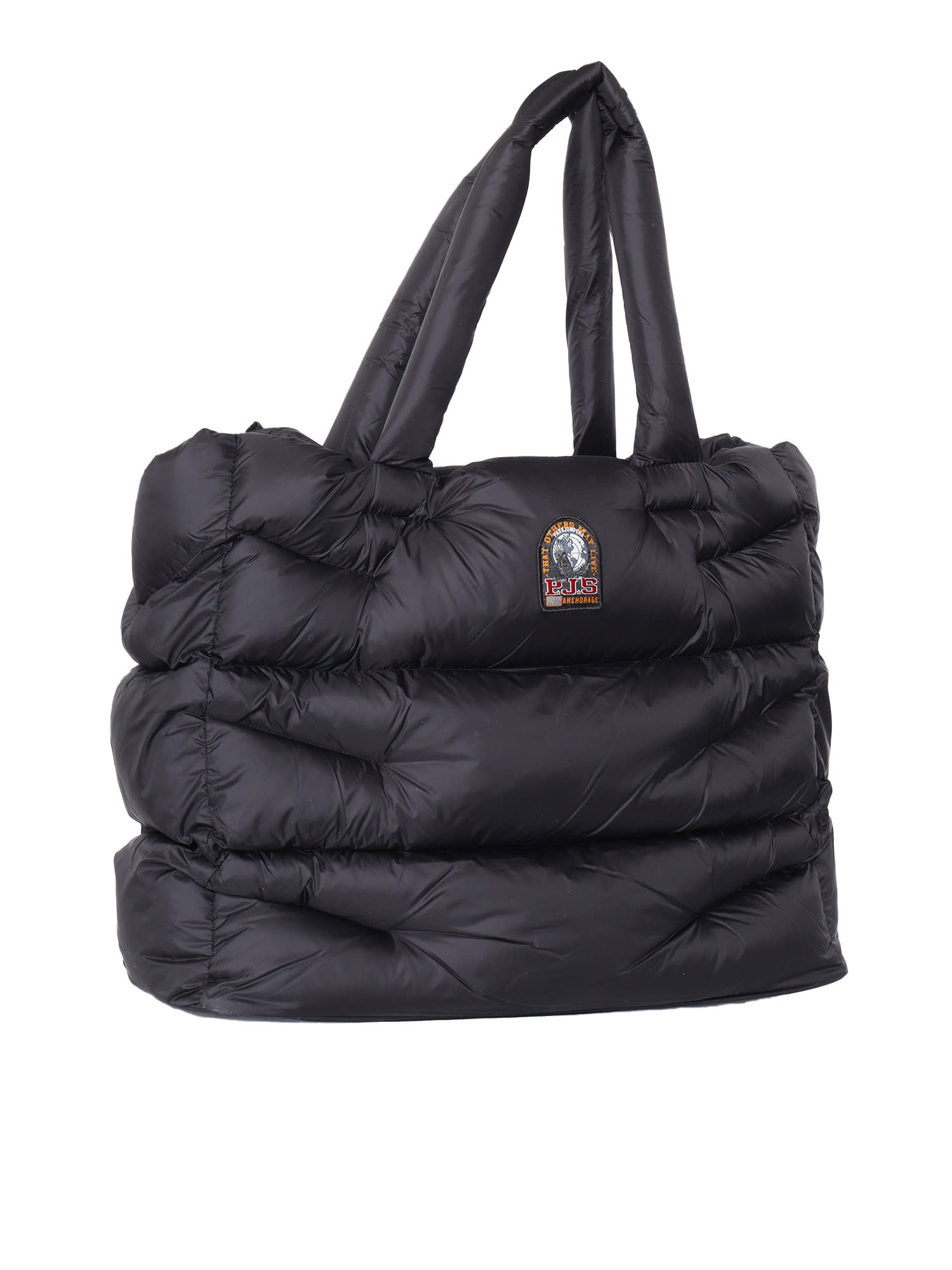 Shop Parajumpers Hollywood Top Handle Bag In Black